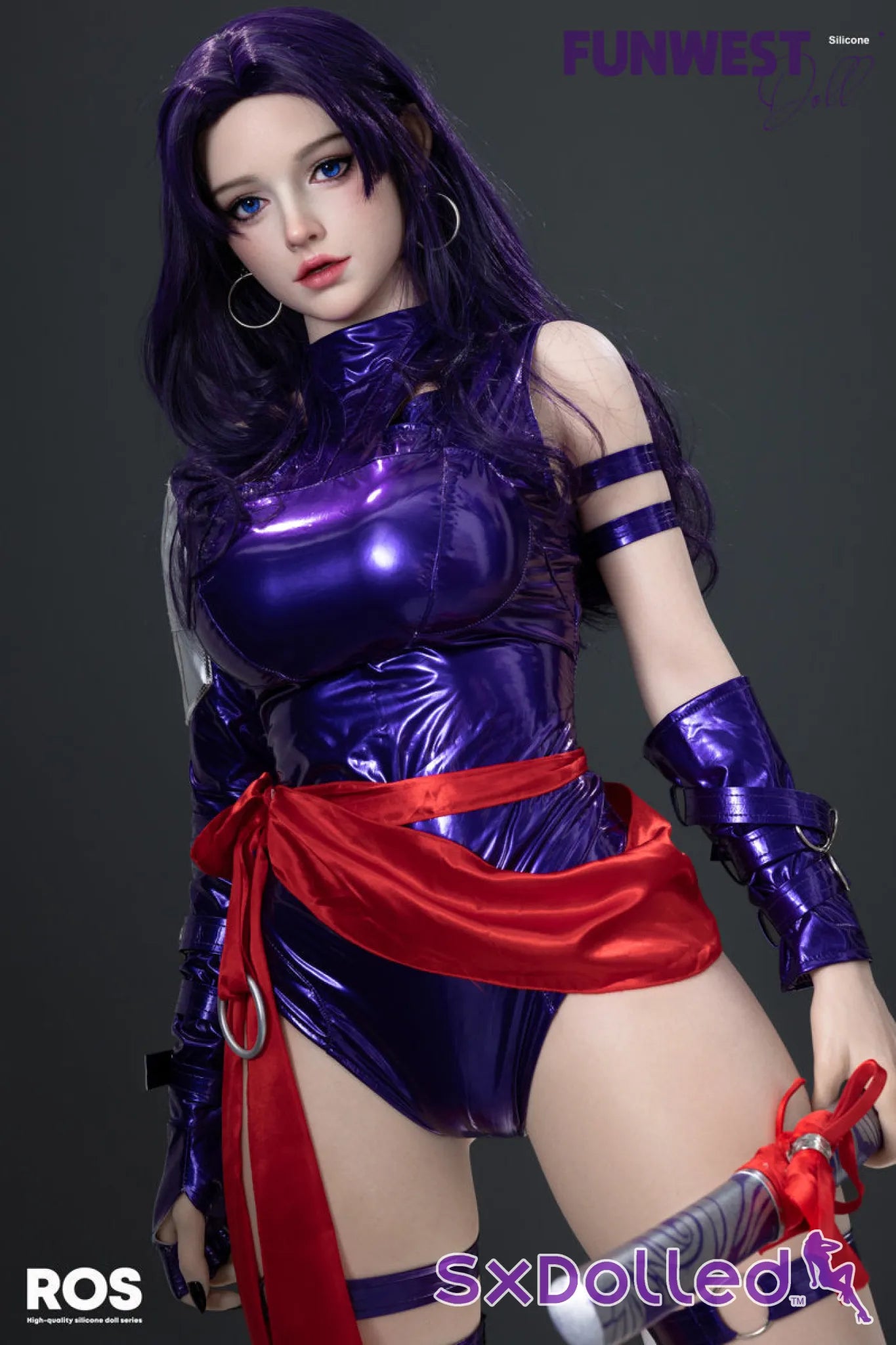 Chloe G (F-Cup) (159cm) | Purple Ninja Sex Doll | Funwest Doll - F-Cup / 159cm / Purple - Sex Doll