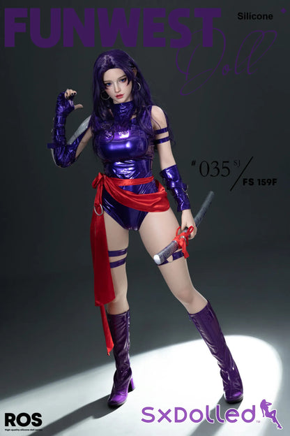Chloe G (F-Cup) (159cm) | Purple Ninja Sex Doll | Funwest Doll - F-Cup / 159cm / Purple - Sex Doll
