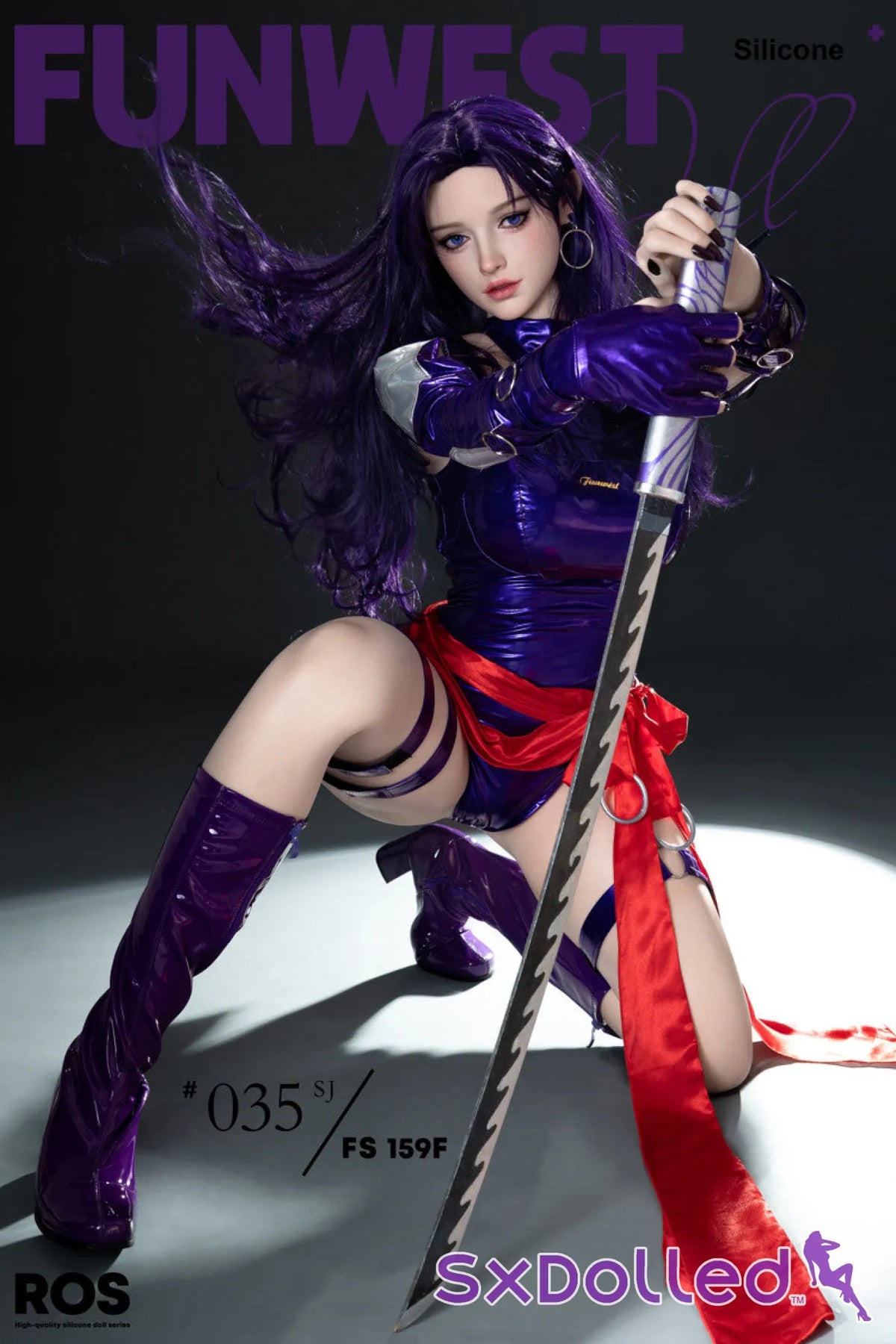 Chloe G (F-Cup) (159cm) | Purple Ninja Sex Doll | Funwest Doll - F-Cup / 159cm / Purple - Sex Doll