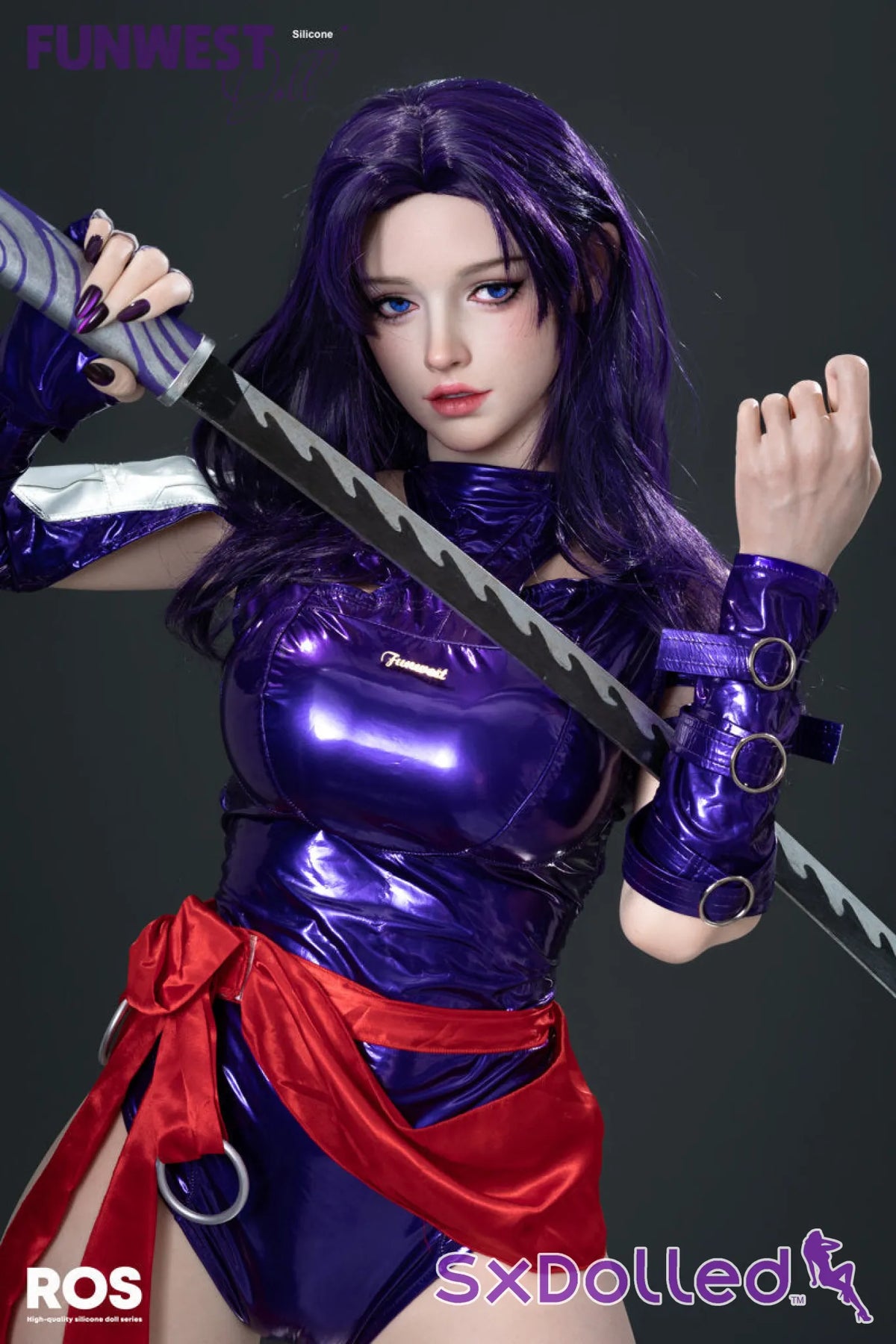 Chloe G (F-Cup) (159cm) | Purple Ninja Sex Doll | Funwest Doll - F-Cup / 159cm / Purple - Sex Doll