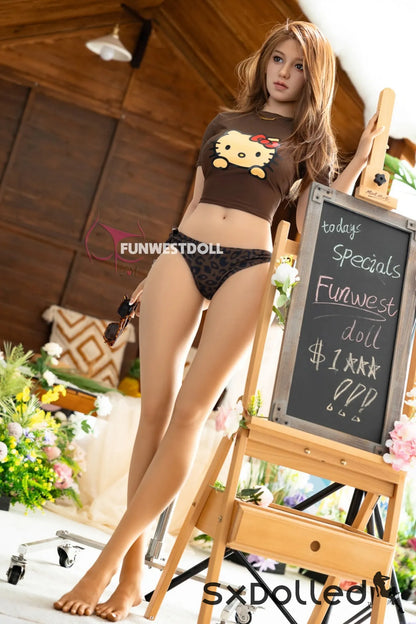 Clara A (A-Cup) (159cm) | Slim Pear Brunette Sex Doll | Funwest Doll A-Cup / 159cm / Brunette Sex Doll