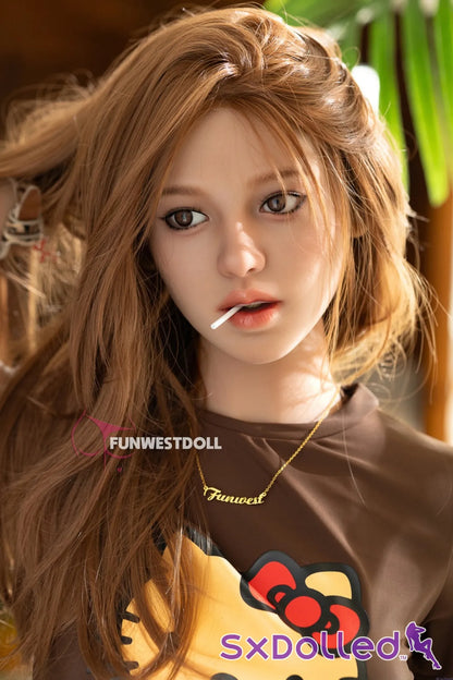 Clara A (A-Cup) (159cm) | Slim Pear Brunette Sex Doll | Funwest Doll A-Cup / 159cm / Brunette Sex Doll