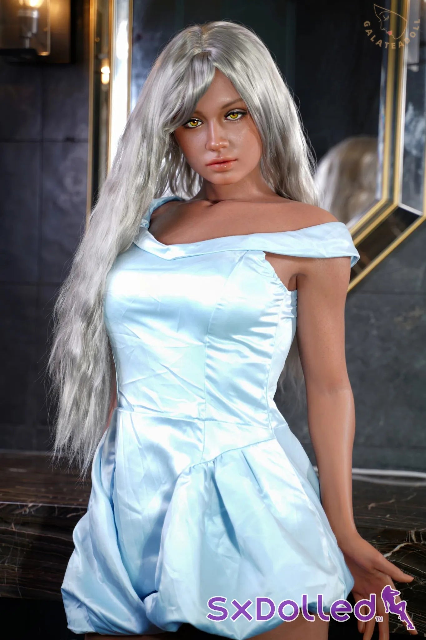 Crystal B (C-Cup) (167cm) | Siver Haired Latina Sex Doll | Galatea Doll - C-Cup / 163cm / Silver - Sex Doll