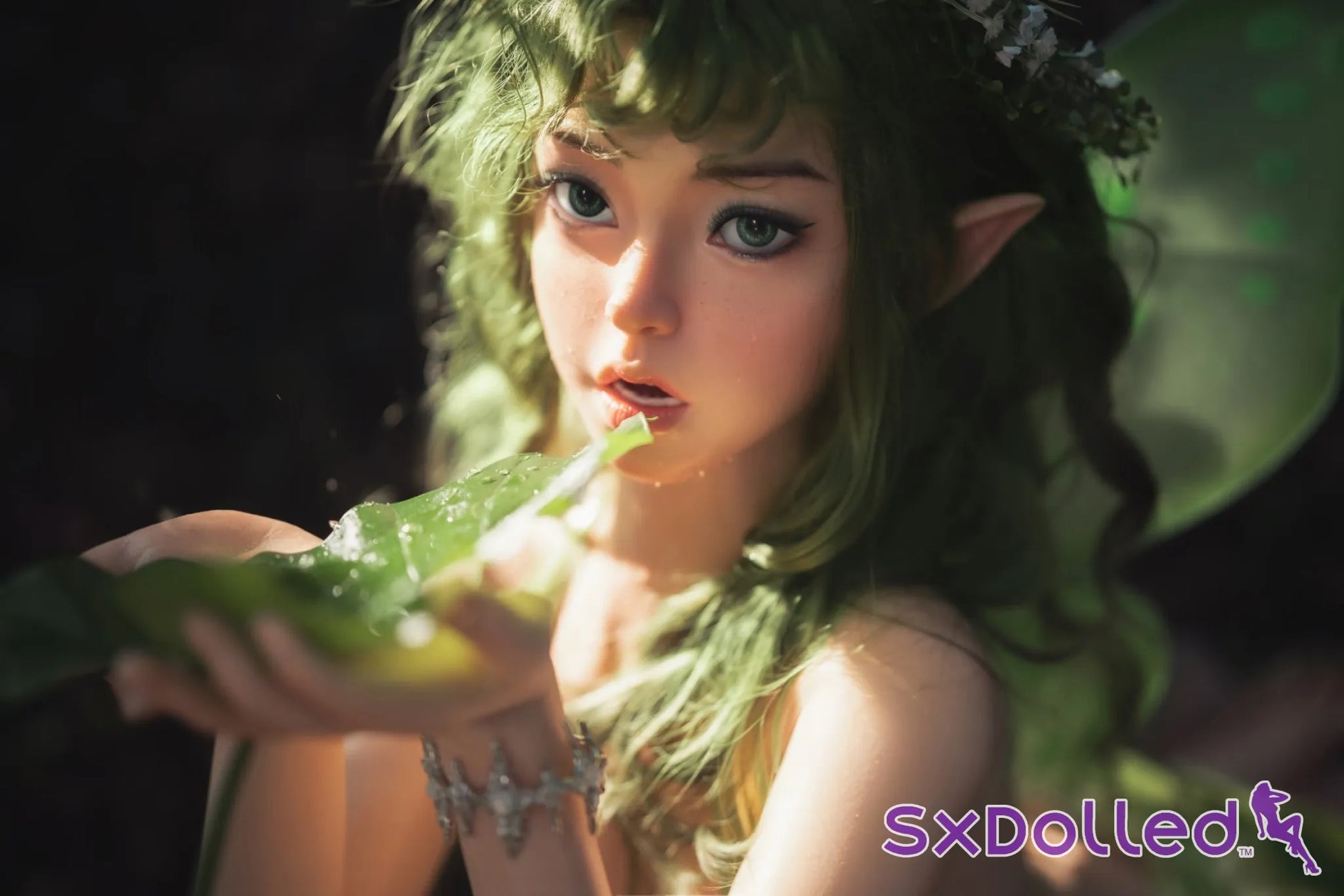 Dalindra (G-Cup) (159cm) | Natural Elf Fairy Sex Doll | Orangein Doll G-Cup / 159cm / Green Sex Doll