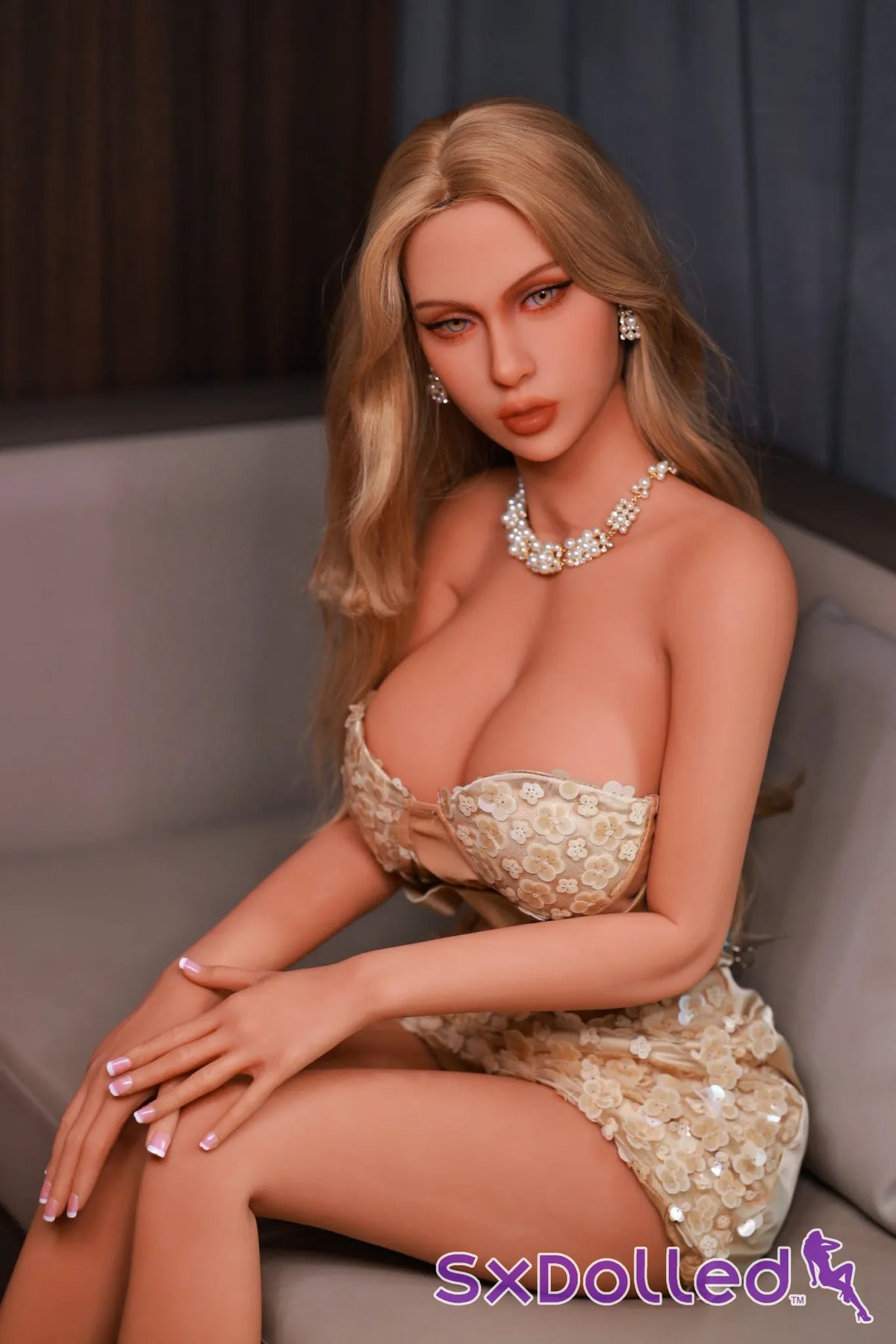Dova (E-Cup) (158cm) | Tanned Brunette Sex Doll | Fire Doll - E-Cup / 158cm / Blonde - Sex Doll