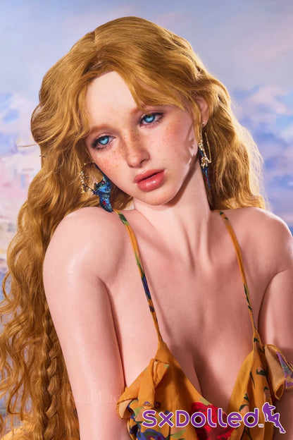 Elia A (J-Cup) (159cm) | Freckled Blonde Sex Doll | Real Lady - J-Cup / 159cm / Blonde - Sex Doll
