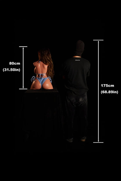 Eliza A (G-Cup) (80cm) | Latina Sex Doll Torso | Climax Doll G-Cup / 80cm / Brunette Sex Torso