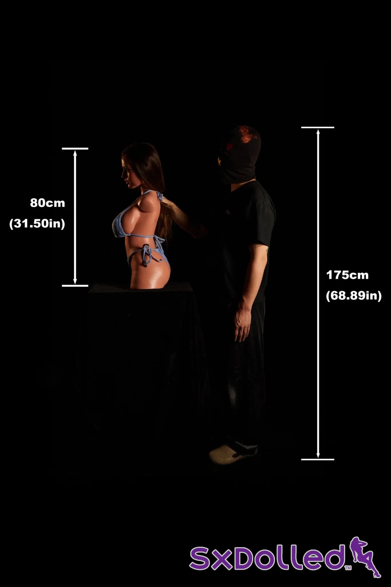 Eliza A (G-Cup) (80cm) | Latina Sex Doll Torso | Climax Doll G-Cup / 80cm / Brunette Sex Torso