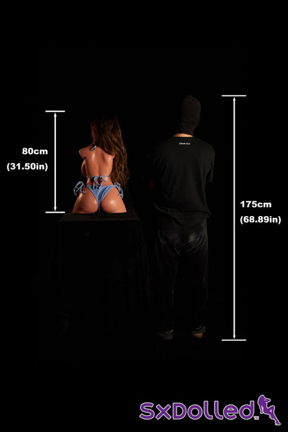 Eliza A (G-Cup) (80cm) | Latina Sex Doll Torso | Climax Doll G-Cup / 80cm / Brunette Sex Torso