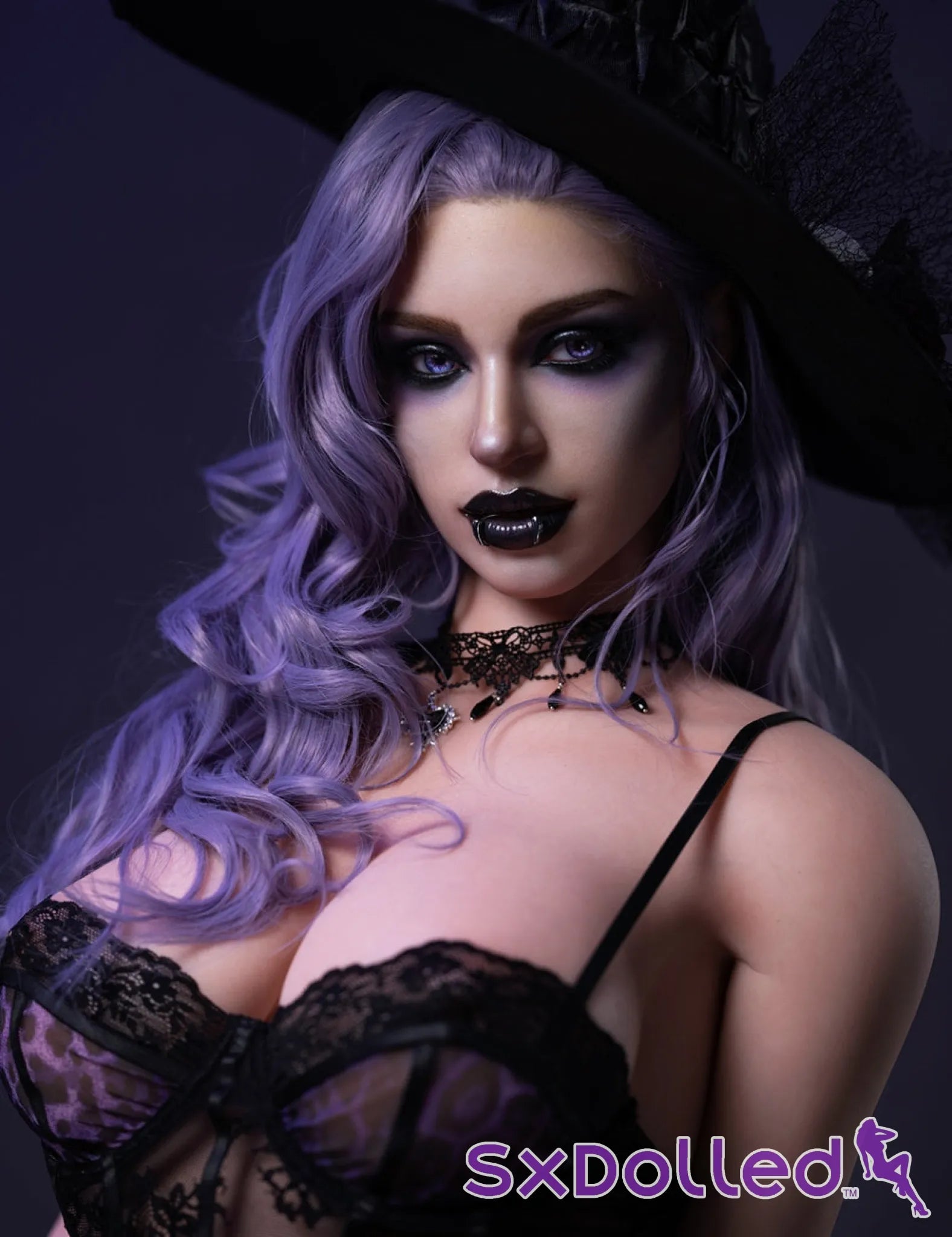 Elodie B (E-Cup) (176cm) | Purple Hair Goth Sex Doll | Top CY Doll E-Cup / 176cm / Purple Sex Doll