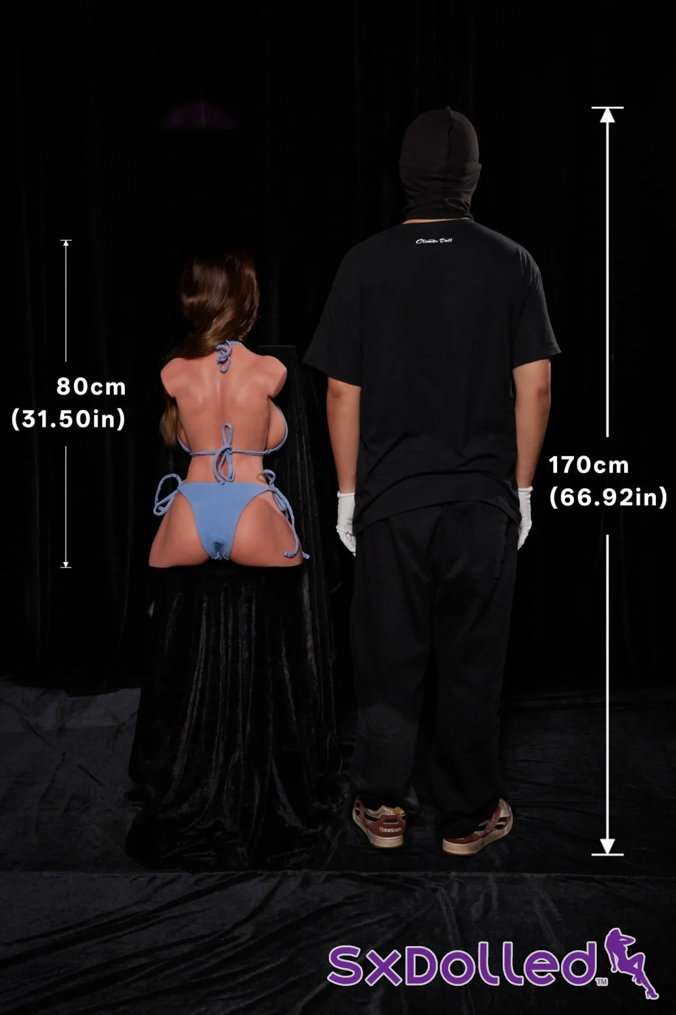 Emma C (F-Cup) (80cm) | Caucasian Sex Doll Torso | Climax Doll - F-Cup / 80cm / Brunette - Sex Torso