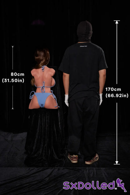 Emma C (F-Cup) (80cm) | Caucasian Sex Doll Torso | Climax Doll - F-Cup / 80cm / Brunette - Sex Torso
