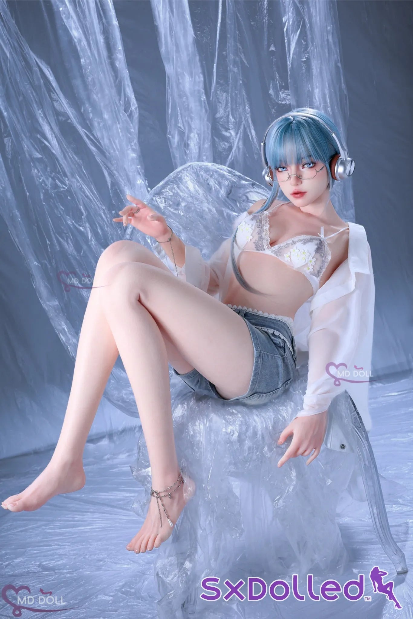 Faye A (A-Cup) (159cm) | Blue Eyed Asian Sex Doll | MD Doll - A-Cup / 159cm / Blue - Sex Doll