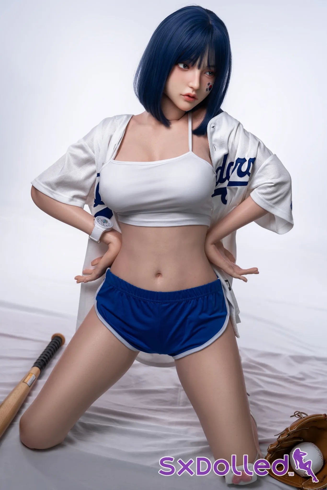 Fenessa (F-Cup) (158cm) | Blue Hair Korean Sex Doll | Orangein Doll F-Cup / 158cm / Blue Sex Doll