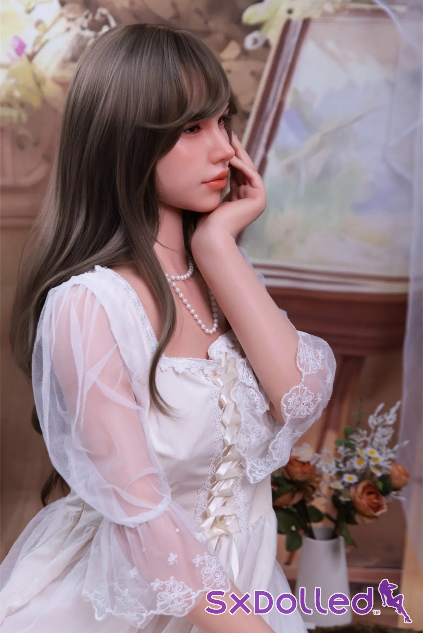 Finae (C-Cup) (160cm) | Brunete Flower Girl Sex Doll | Fire Doll - C-Cup / 160cm / Brunette - Sex Doll