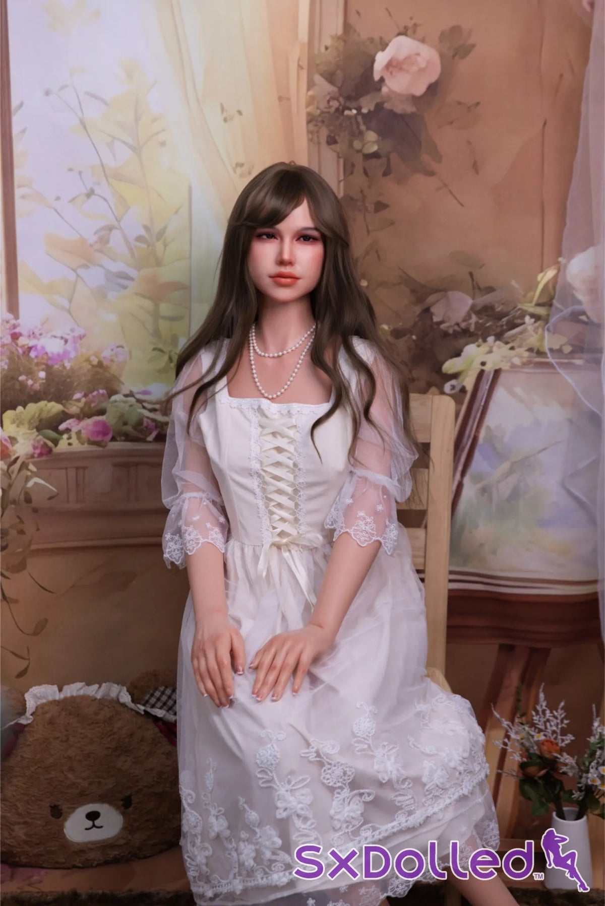 Finae (C-Cup) (160cm) | Brunete Flower Girl Sex Doll | Fire Doll - C-Cup / 160cm / Brunette - Sex Doll