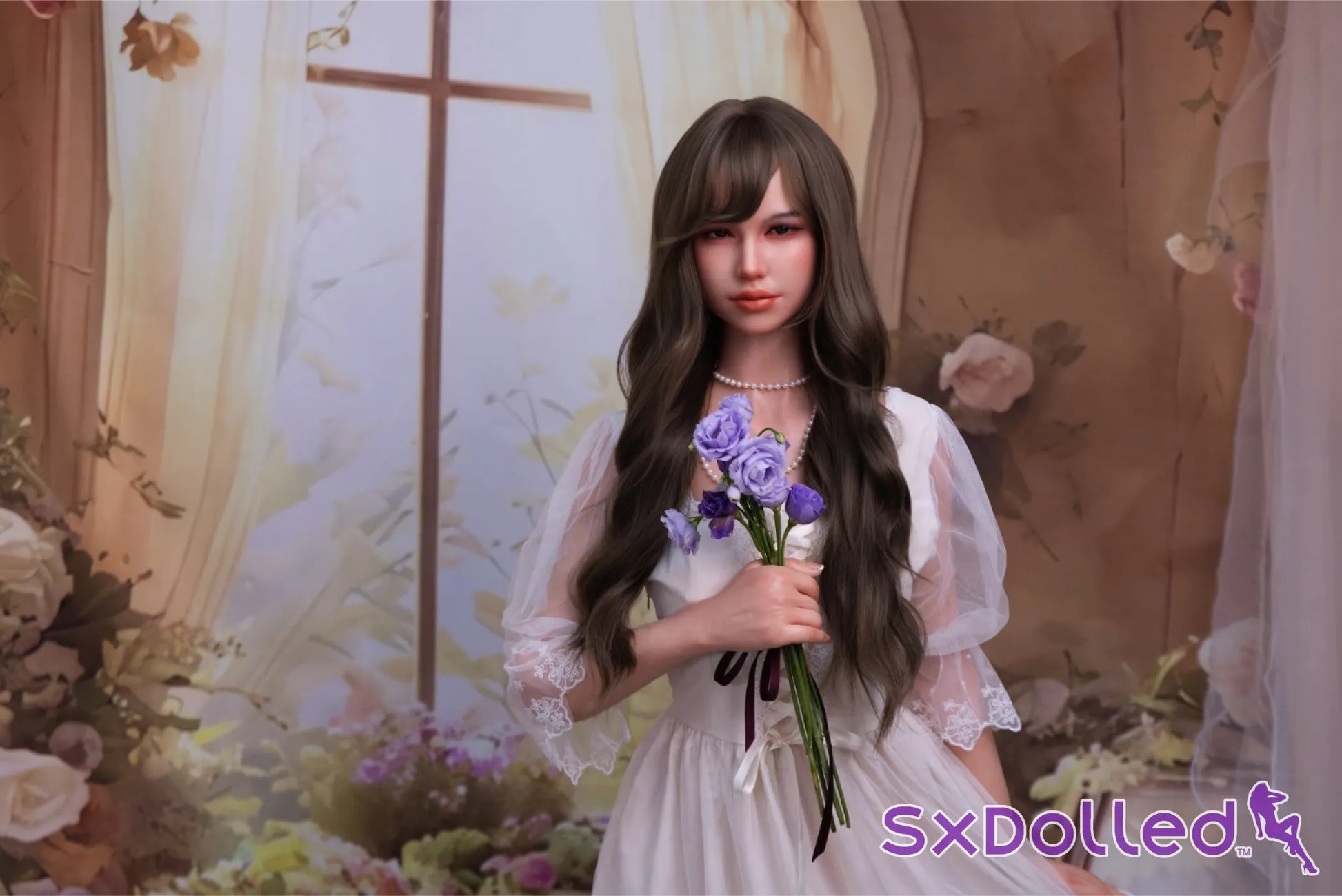 Finae (C-Cup) (160cm) | Brunete Flower Girl Sex Doll | Fire Doll - C-Cup / 160cm / Brunette - Sex Doll