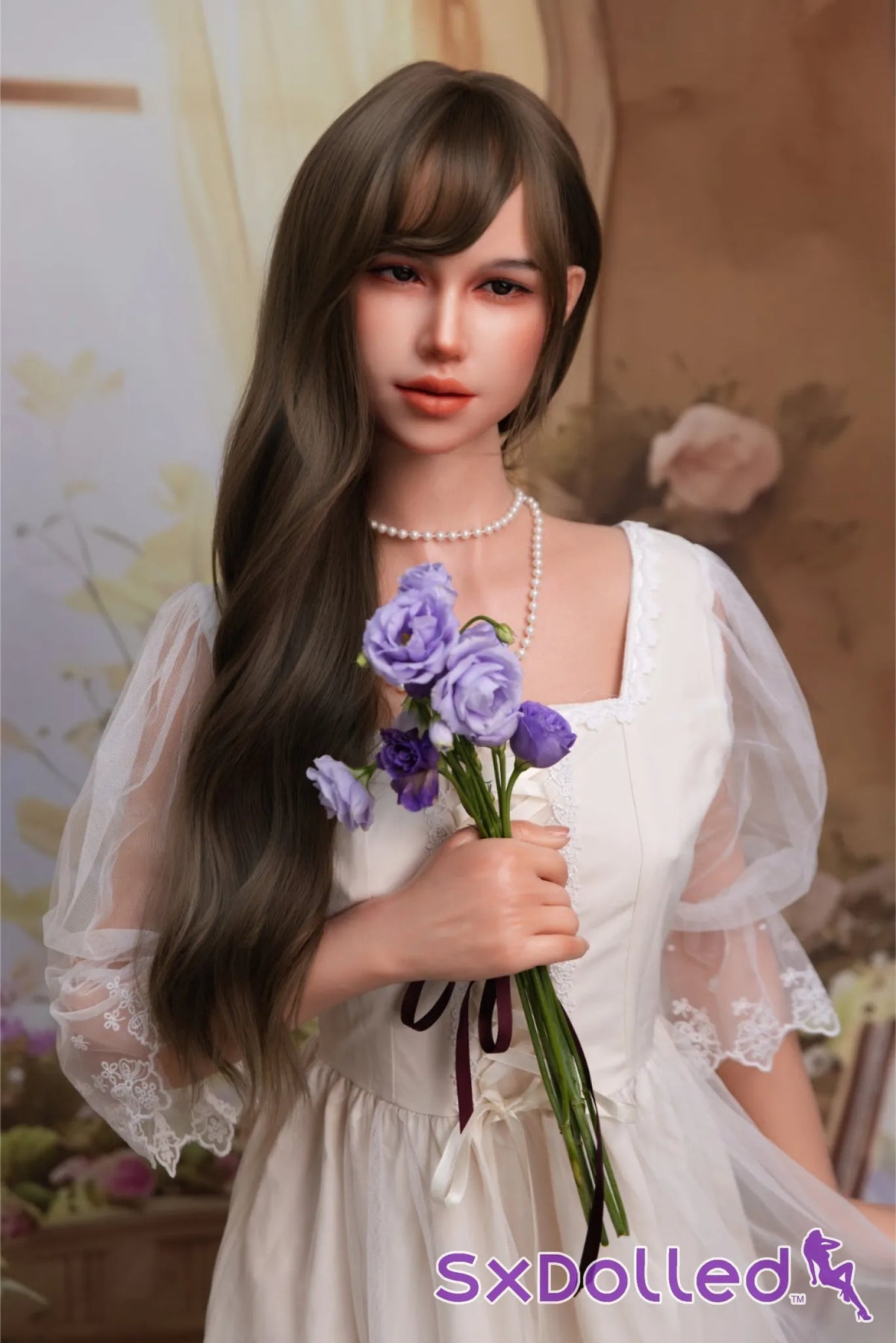Finae (C-Cup) (160cm) | Brunete Flower Girl Sex Doll | Fire Doll - C-Cup / 160cm / Brunette - Sex Doll