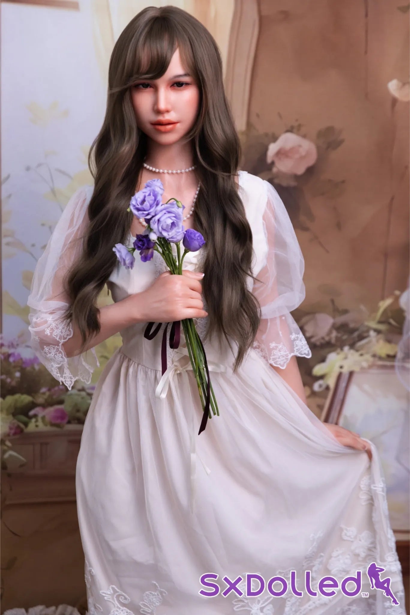 Finae (C-Cup) (160cm) | Brunete Flower Girl Sex Doll | Fire Doll - C-Cup / 160cm / Brunette - Sex Doll