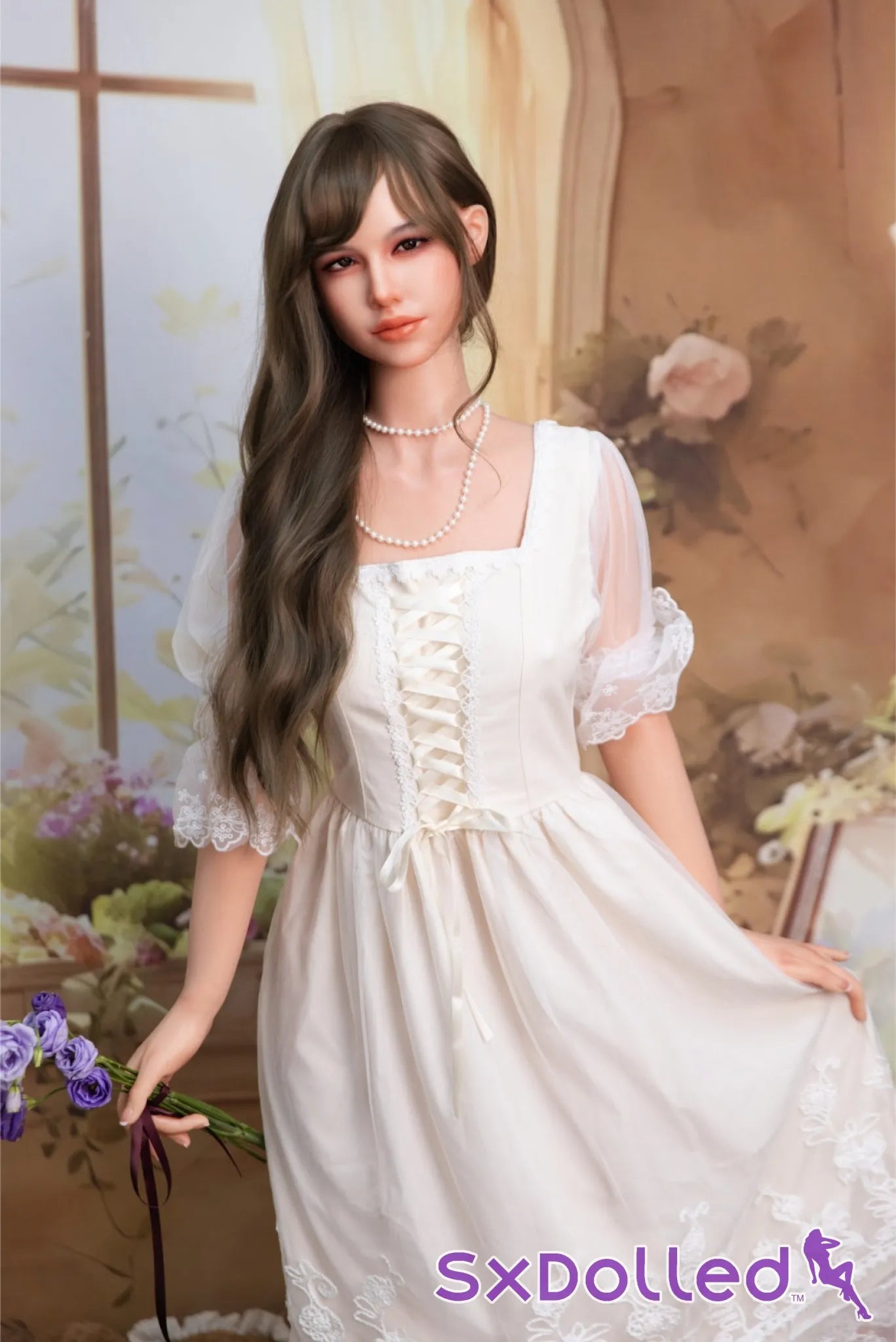 Finae (C-Cup) (160cm) | Brunete Flower Girl Sex Doll | Fire Doll - C-Cup / 160cm / Brunette - Sex Doll