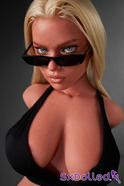 Fiora B (E-Cup) (100cm) | Tan Bombshell Sex Doll Torso | Climax Doll - E-Cup / 100cm / Blonde - Sex Torso