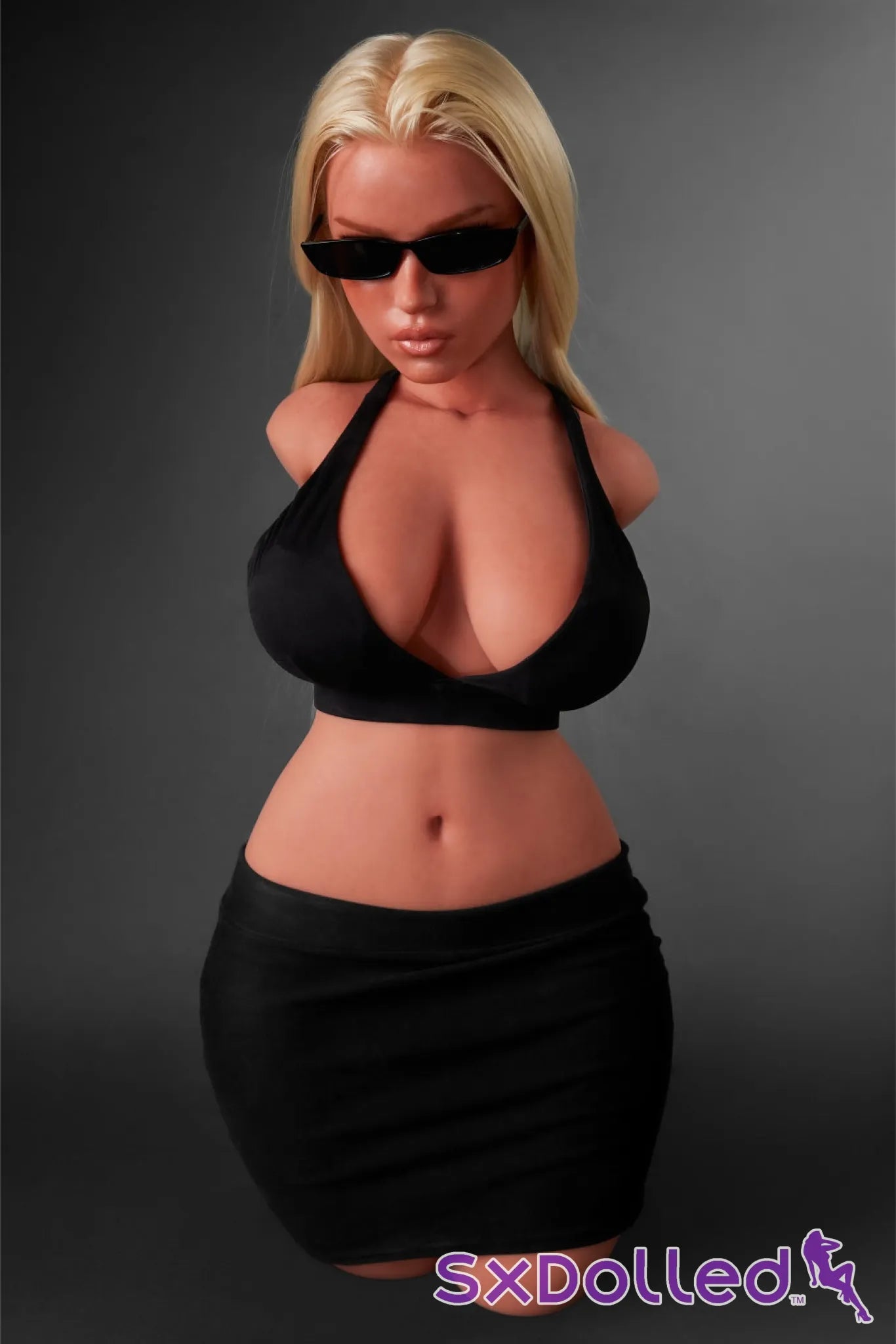Fiora B (E-Cup) (100cm) | Tan Bombshell Sex Doll Torso | Climax Doll - E-Cup / 100cm / Blonde - Sex Torso