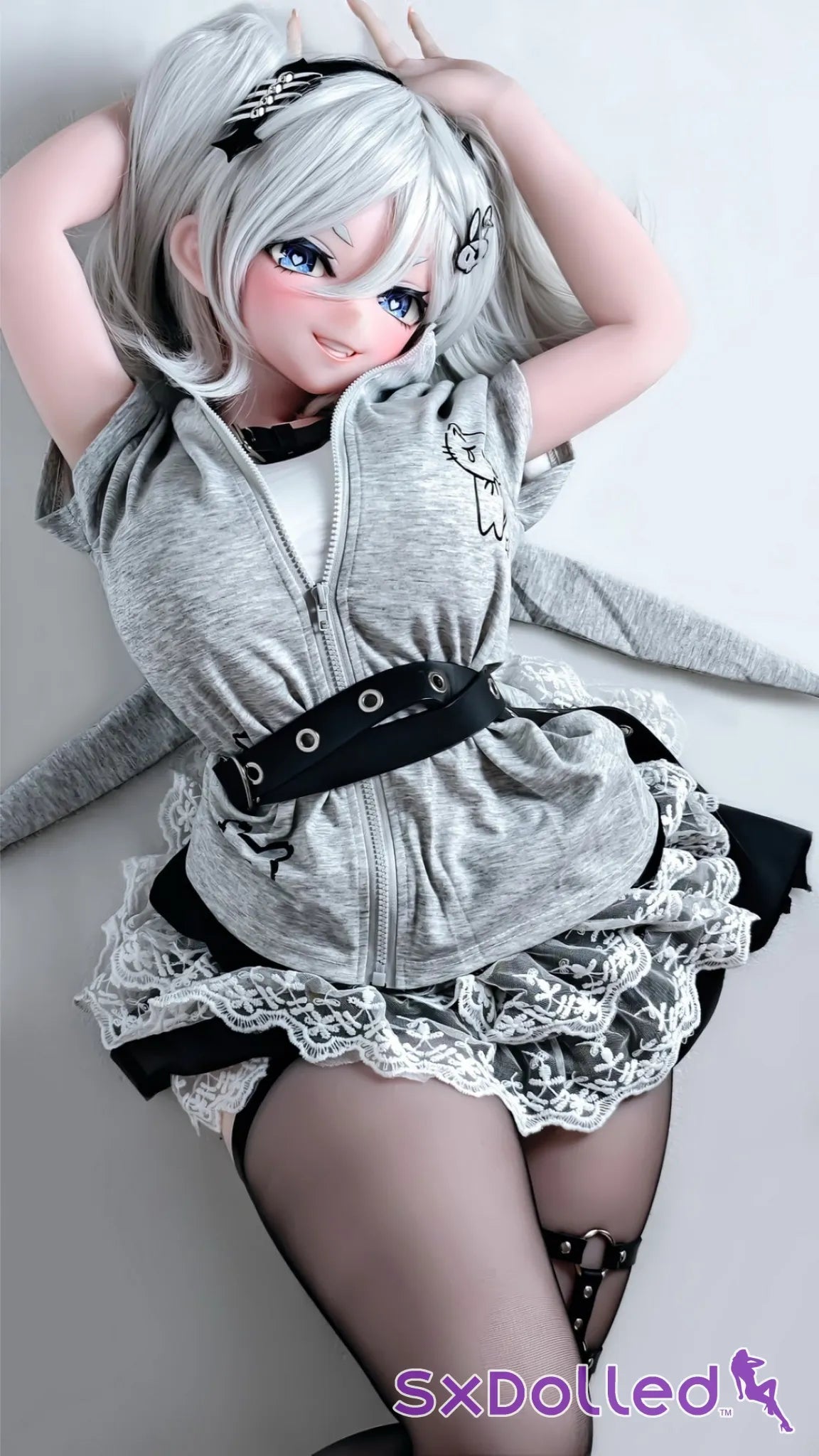 Flonine (L-Cup) (151cm) | Stocking Edge Sex Doll | Elsa Babe Doll - L-Cup / 151cm / Grey - Sex Doll