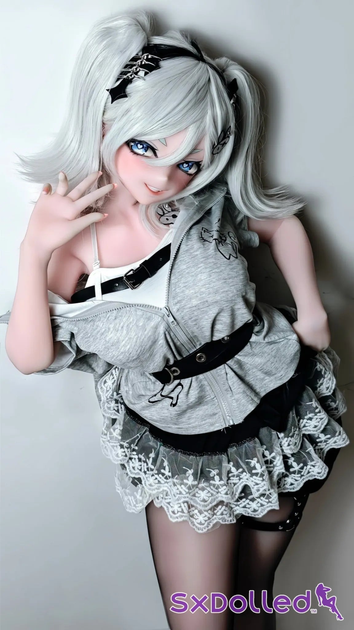Flonine (L-Cup) (151cm) | Stocking Edge Sex Doll | Elsa Babe Doll - L-Cup / 151cm / Grey - Sex Doll