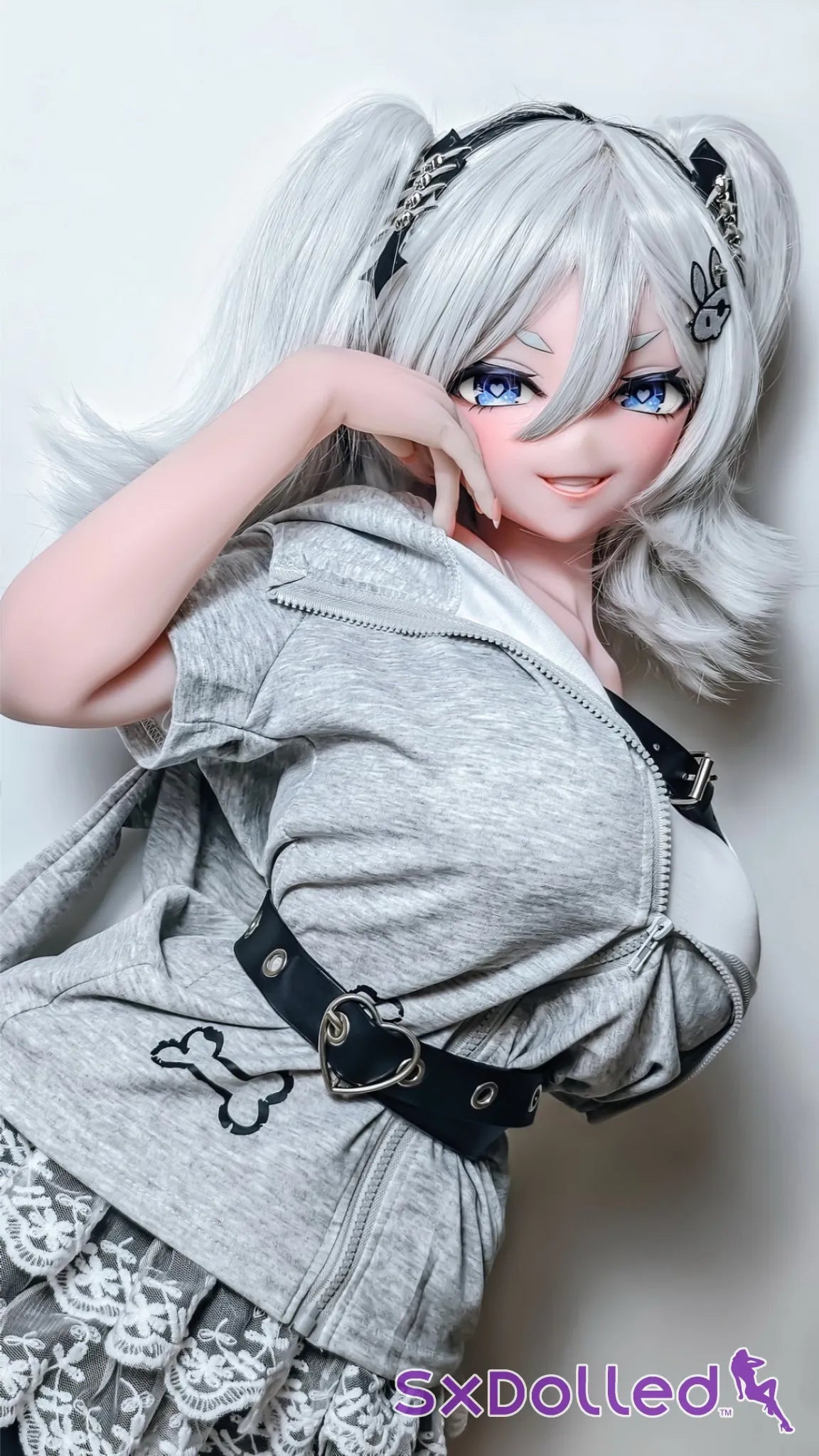 Flonine (L-Cup) (151cm) | Stocking Edge Sex Doll | Elsa Babe Doll - L-Cup / 151cm / Grey - Sex Doll