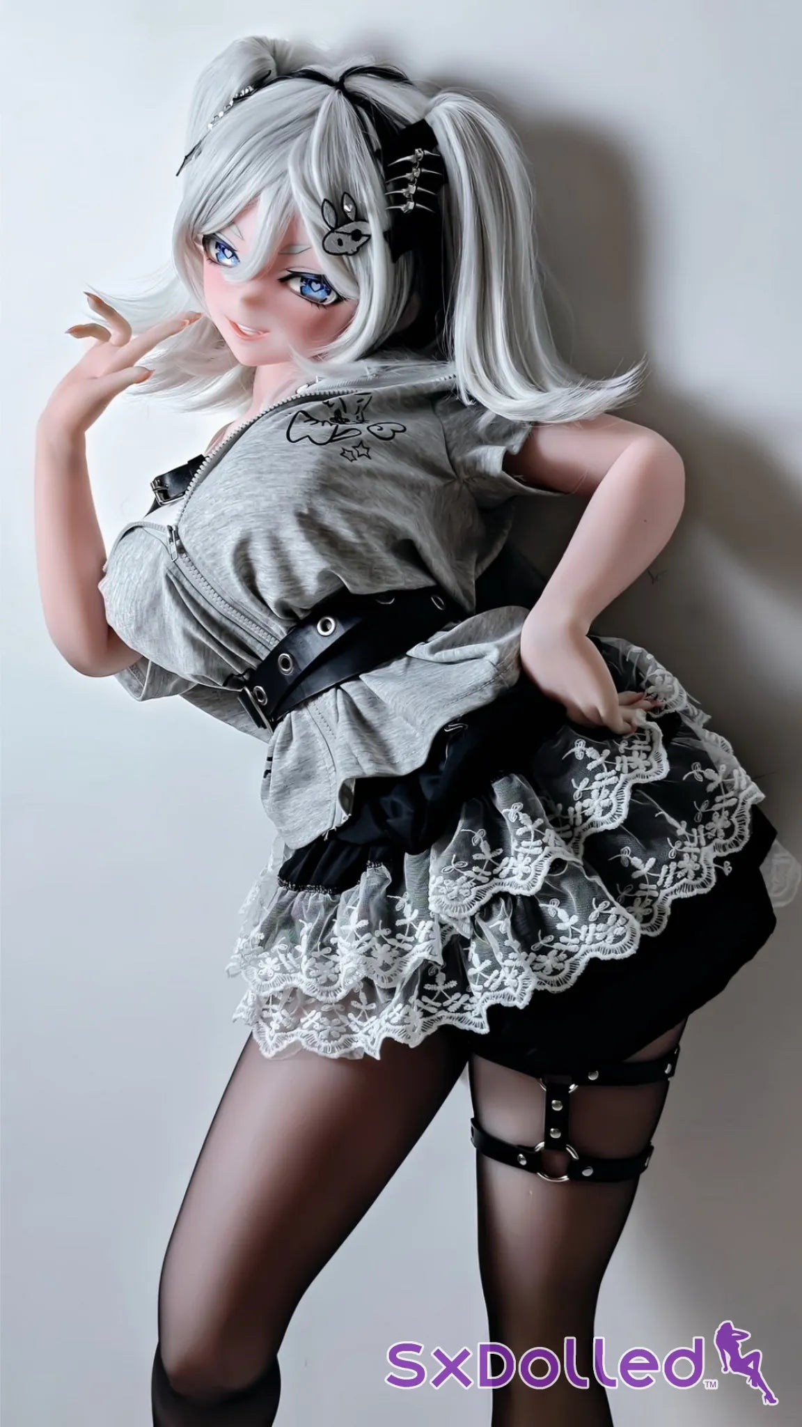 Flonine (L-Cup) (151cm) | Stocking Edge Sex Doll | Elsa Babe Doll - L-Cup / 151cm / Grey - Sex Doll