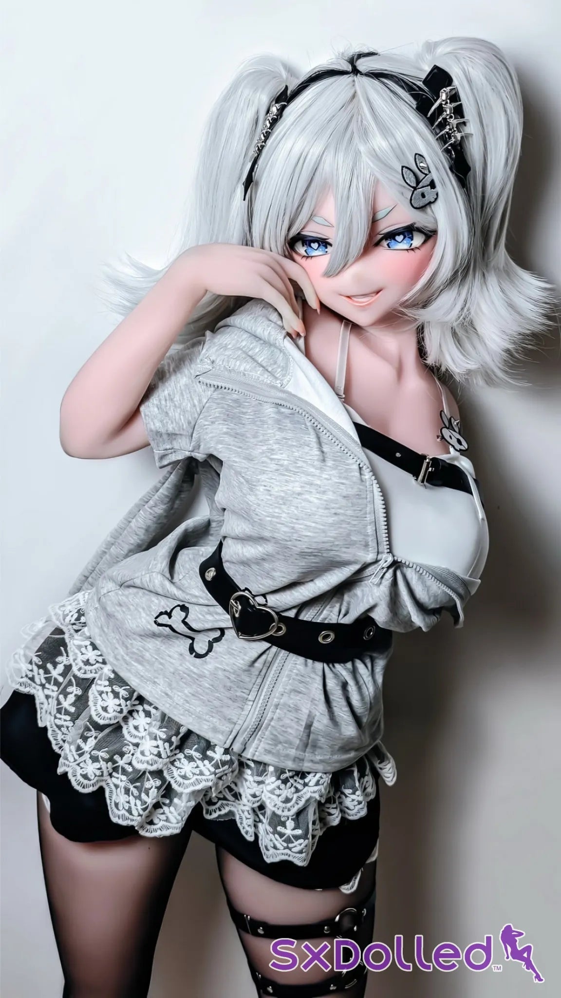 Flonine (L-Cup) (151cm) | Stocking Edge Sex Doll | Elsa Babe Doll - L-Cup / 151cm / Grey - Sex Doll