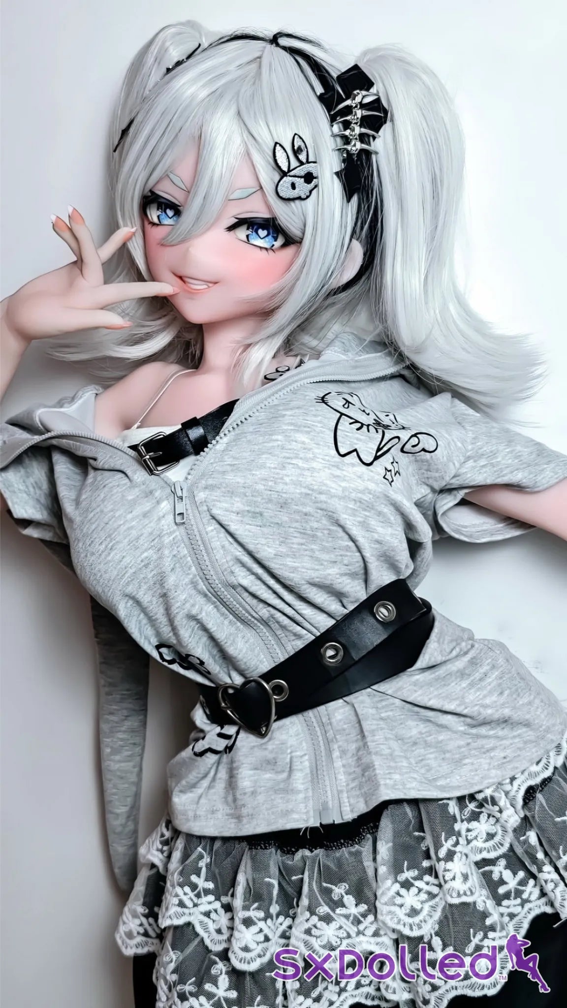 Flonine (L-Cup) (151cm) | Stocking Edge Sex Doll | Elsa Babe Doll - L-Cup / 151cm / Grey - Sex Doll