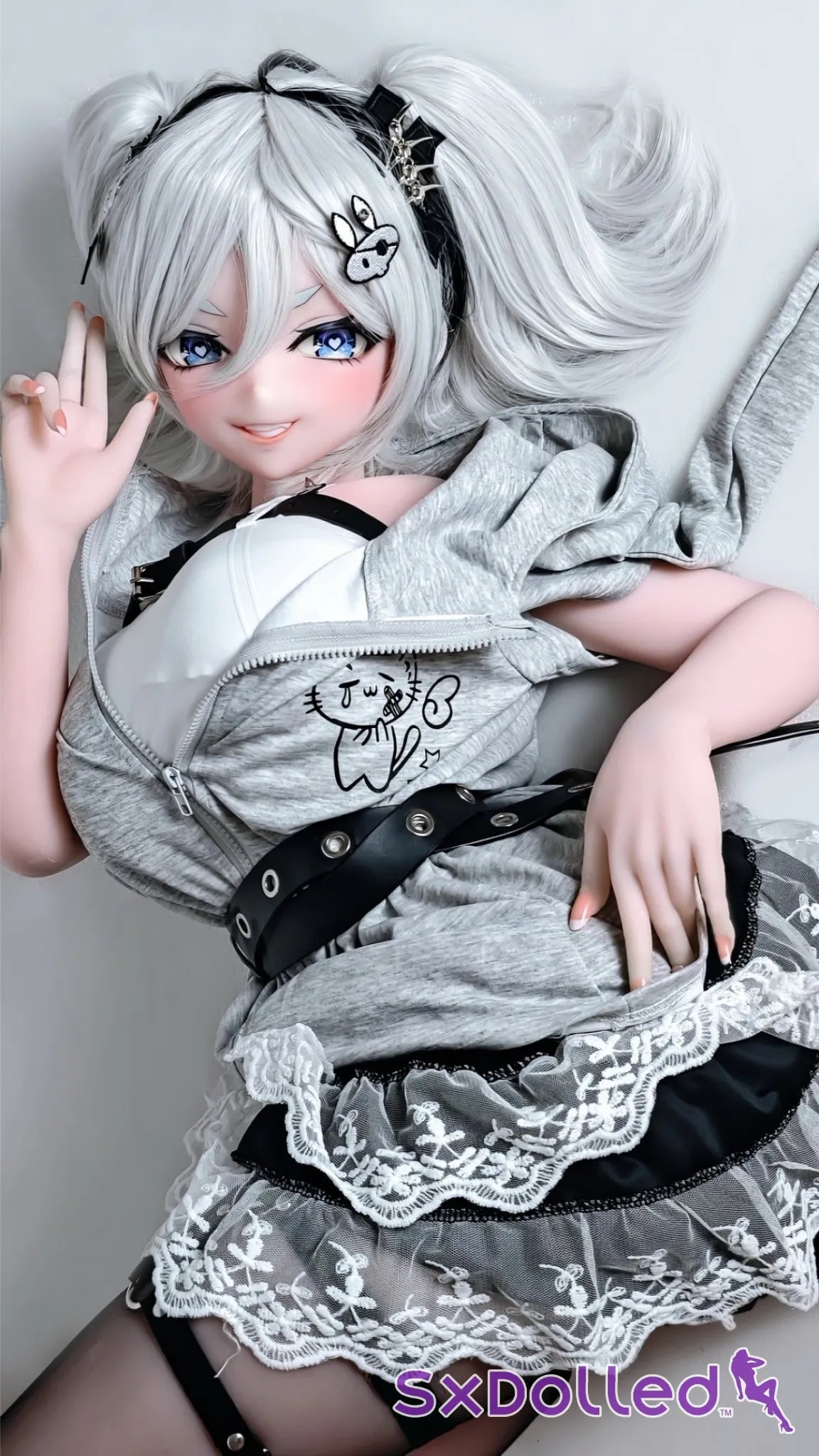 Flonine (L-Cup) (151cm) | Stocking Edge Sex Doll | Elsa Babe Doll - L-Cup / 151cm / Grey - Sex Doll
