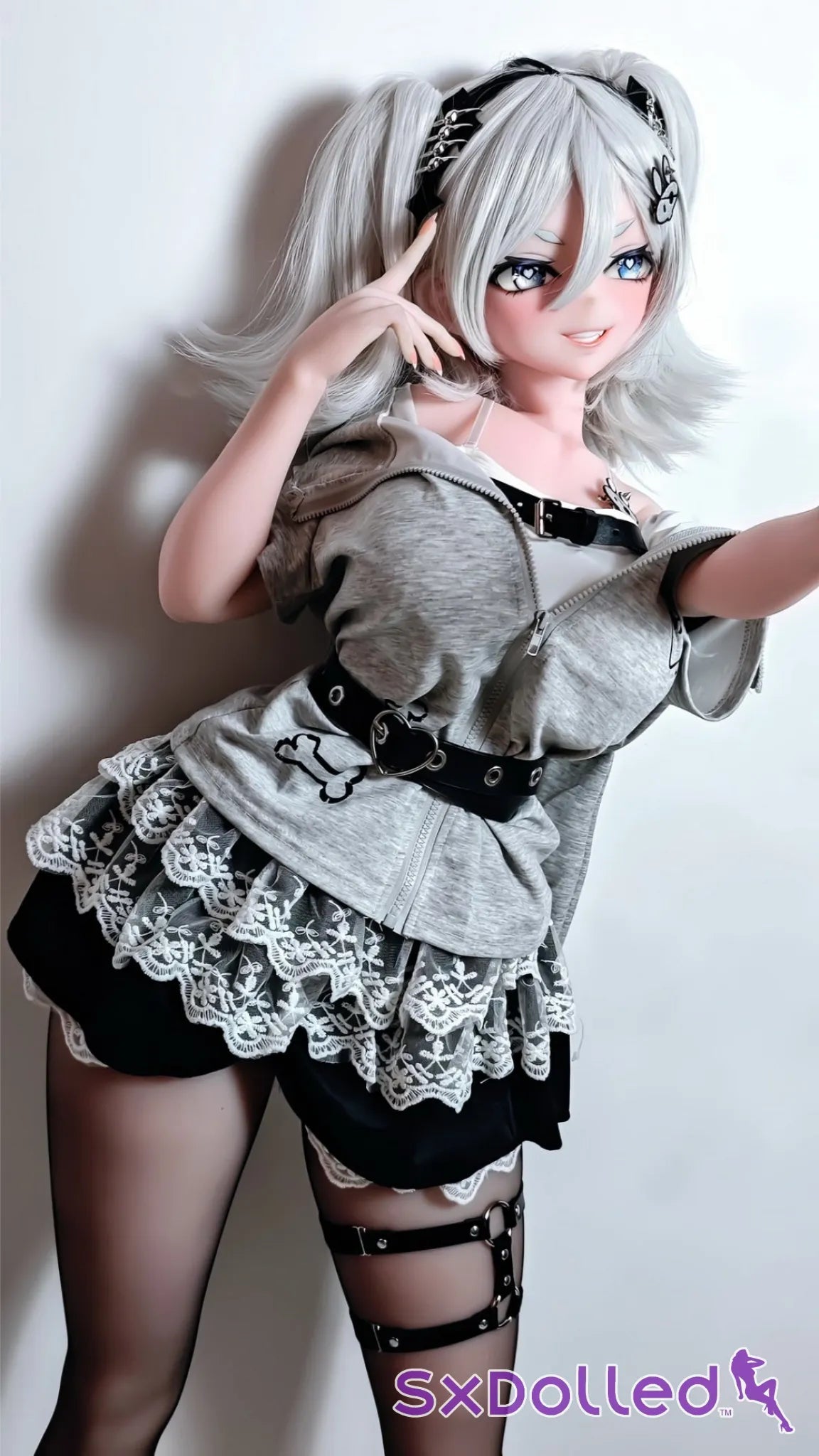 Flonine (L-Cup) (151cm) | Stocking Edge Sex Doll | Elsa Babe Doll - L-Cup / 151cm / Grey - Sex Doll