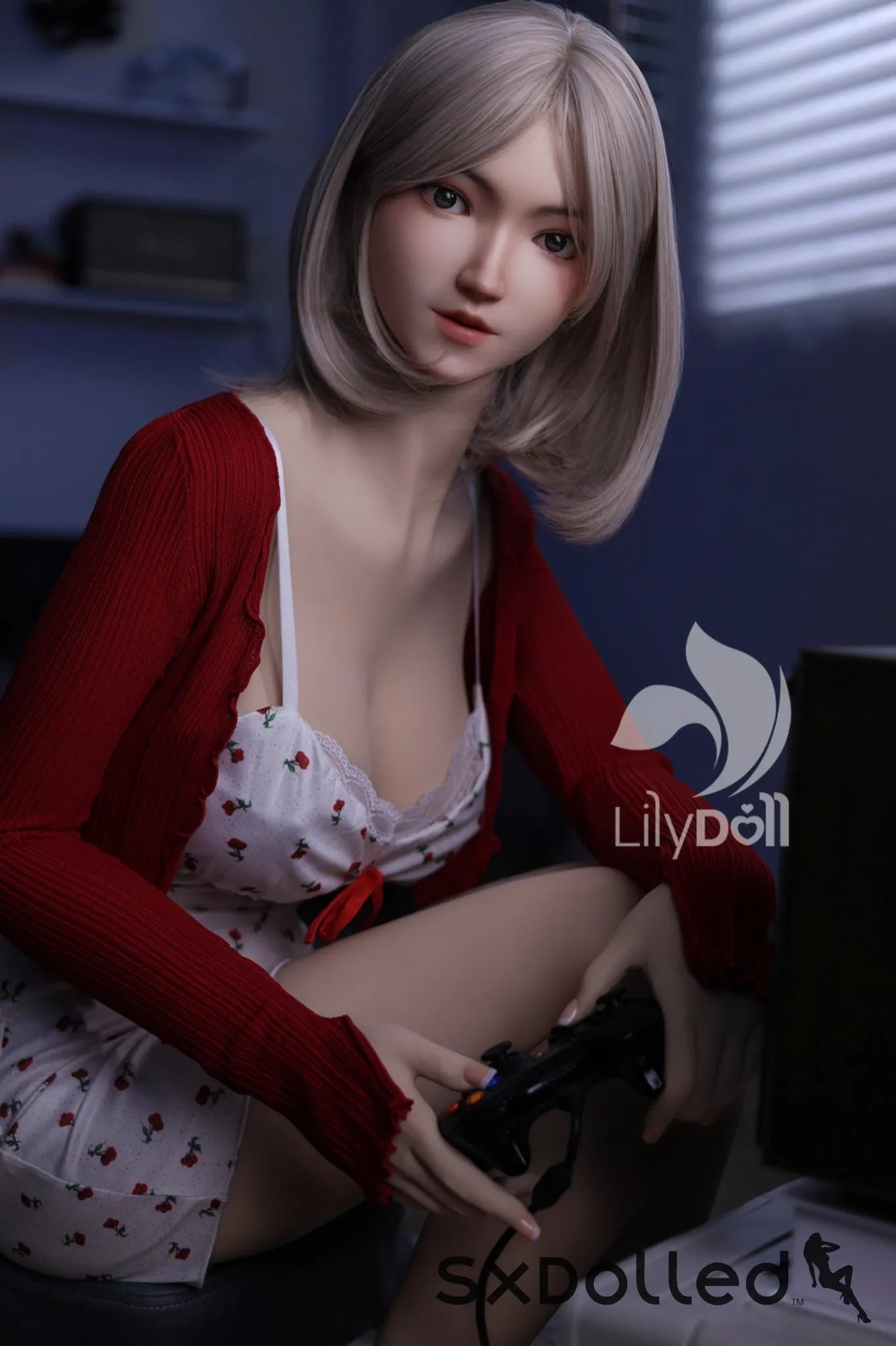 Freya A (F-Cup) (168cm) | Soft Face Short Hair Sex Doll | Lily Doll F-Cup / 168cm / Grey Sex Doll