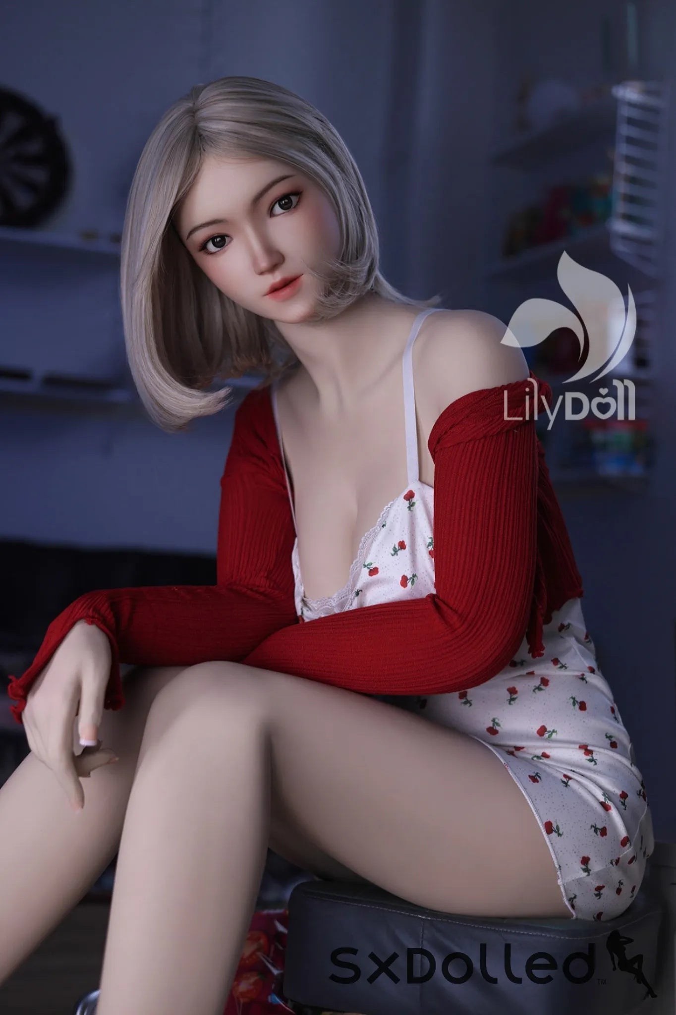 Freya A (F-Cup) (168cm) | Soft Face Short Hair Sex Doll | Lily Doll F-Cup / 168cm / Grey Sex Doll
