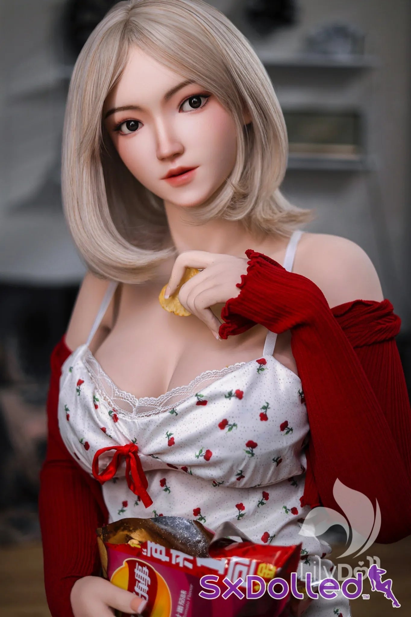 Freya A (F-Cup) (168cm) | Soft Face Short Hair Sex Doll | Lily Doll F-Cup / 168cm / Grey Sex Doll