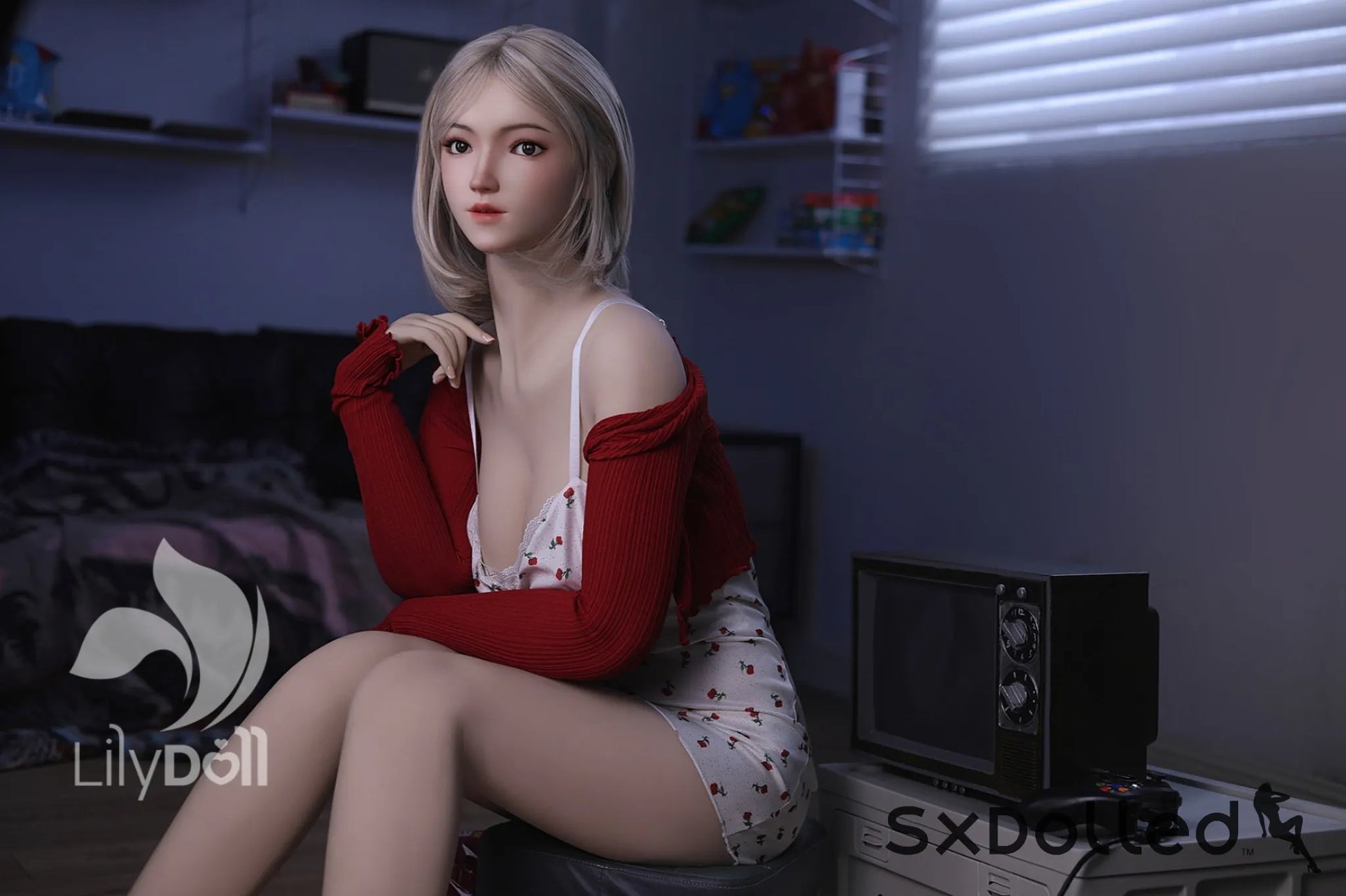 Freya A (F-Cup) (168cm) | Soft Face Short Hair Sex Doll | Lily Doll F-Cup / 168cm / Grey Sex Doll