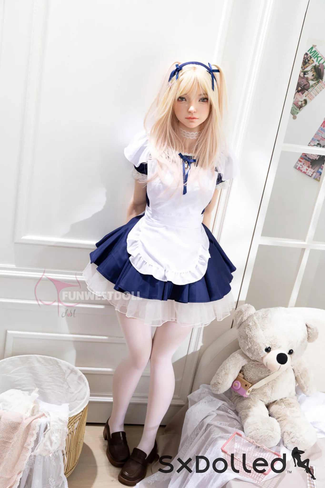 Giselle A (A-Cup) (159cm) | Maid Cosplay Sex Doll | Funwest Doll A-Cup / 159cm / Blonde Sex Doll