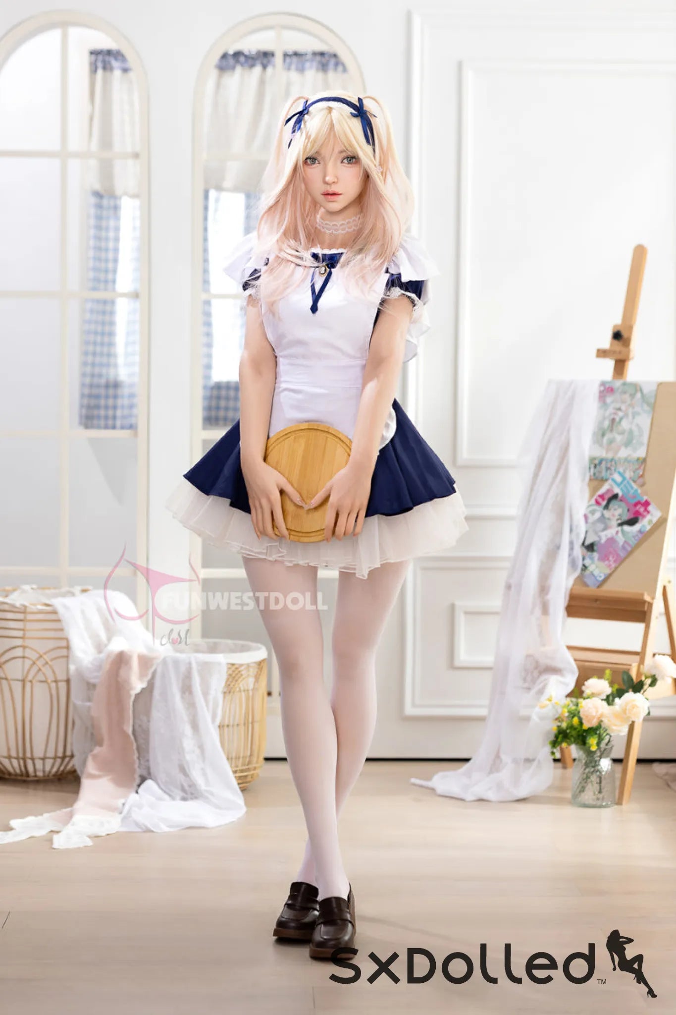 Giselle A (A-Cup) (159cm) | Maid Cosplay Sex Doll | Funwest Doll A-Cup / 159cm / Blonde Sex Doll