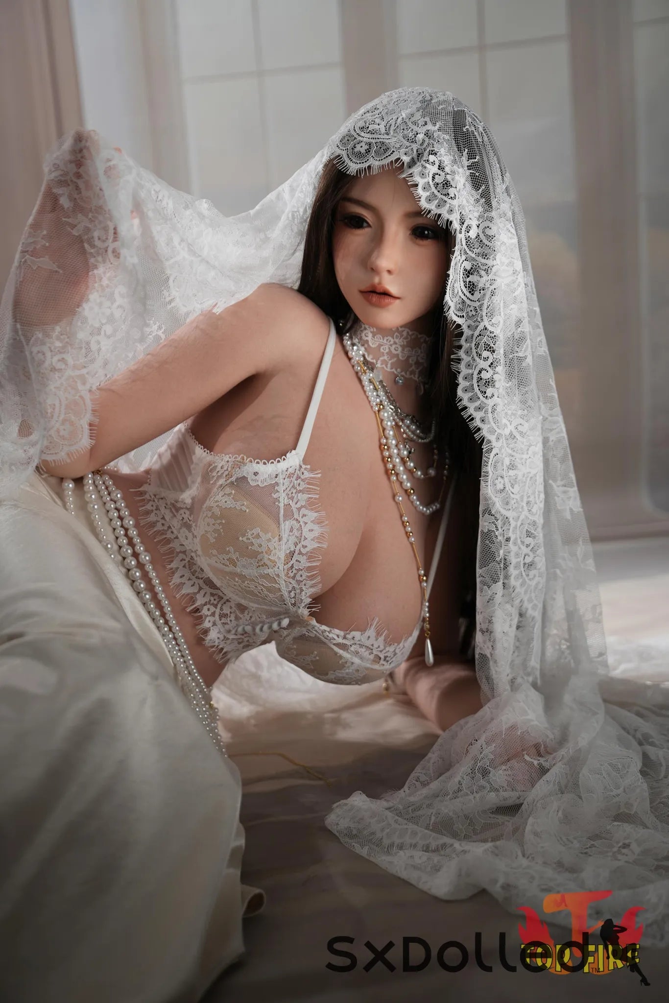 Grace C (I-Cup) (162cm) | Curvy Asian Bride Sex Doll | Top Fire Doll I-Cup / 162cm / Brunette Sex Doll