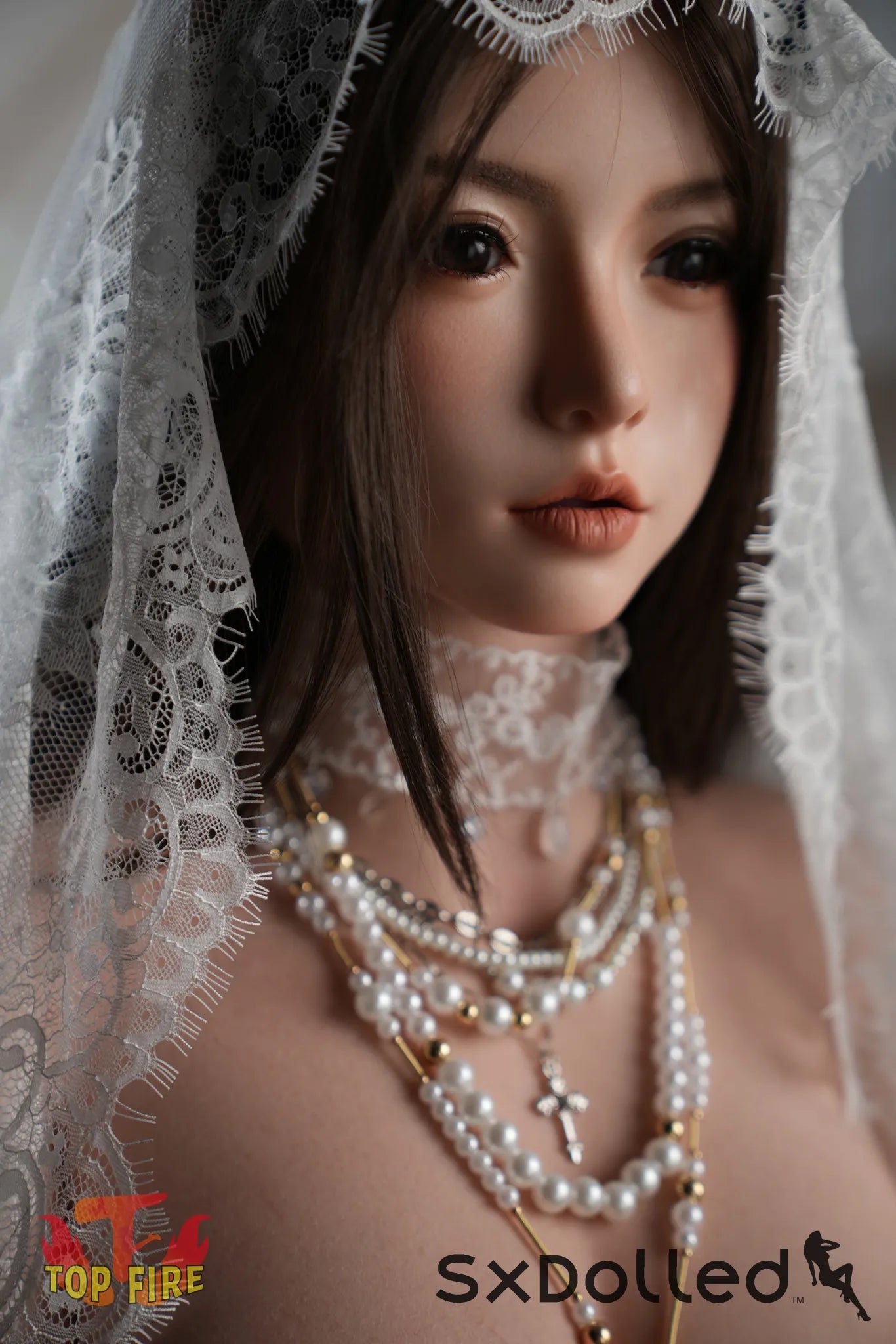 Grace C (I-Cup) (162cm) | Curvy Asian Bride Sex Doll | Top Fire Doll I-Cup / 162cm / Brunette Sex Doll