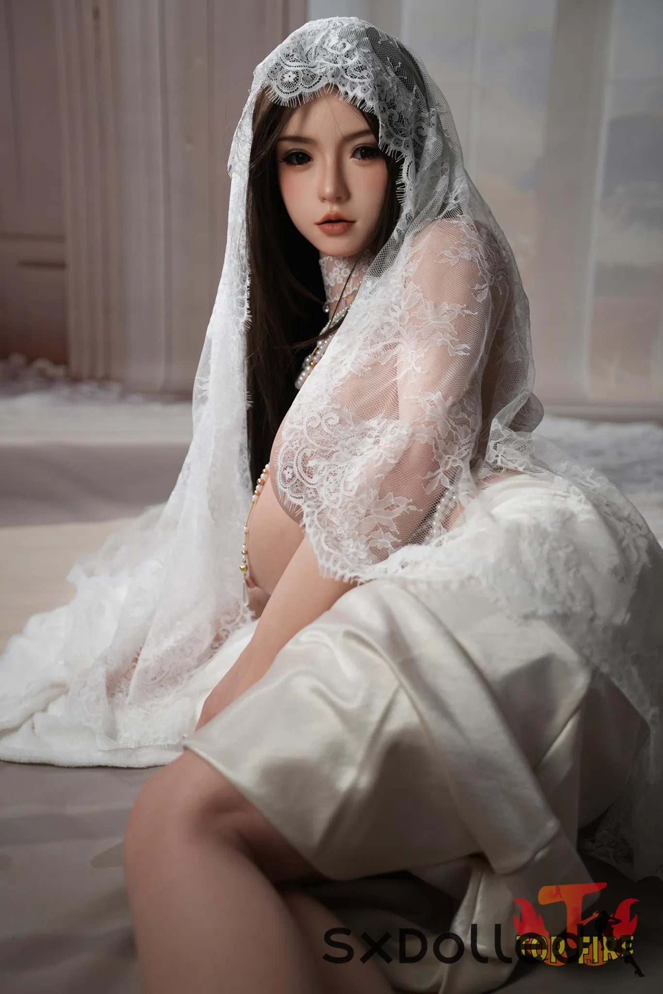 Grace C (I-Cup) (162cm) | Curvy Asian Bride Sex Doll | Top Fire Doll I-Cup / 162cm / Brunette Sex Doll