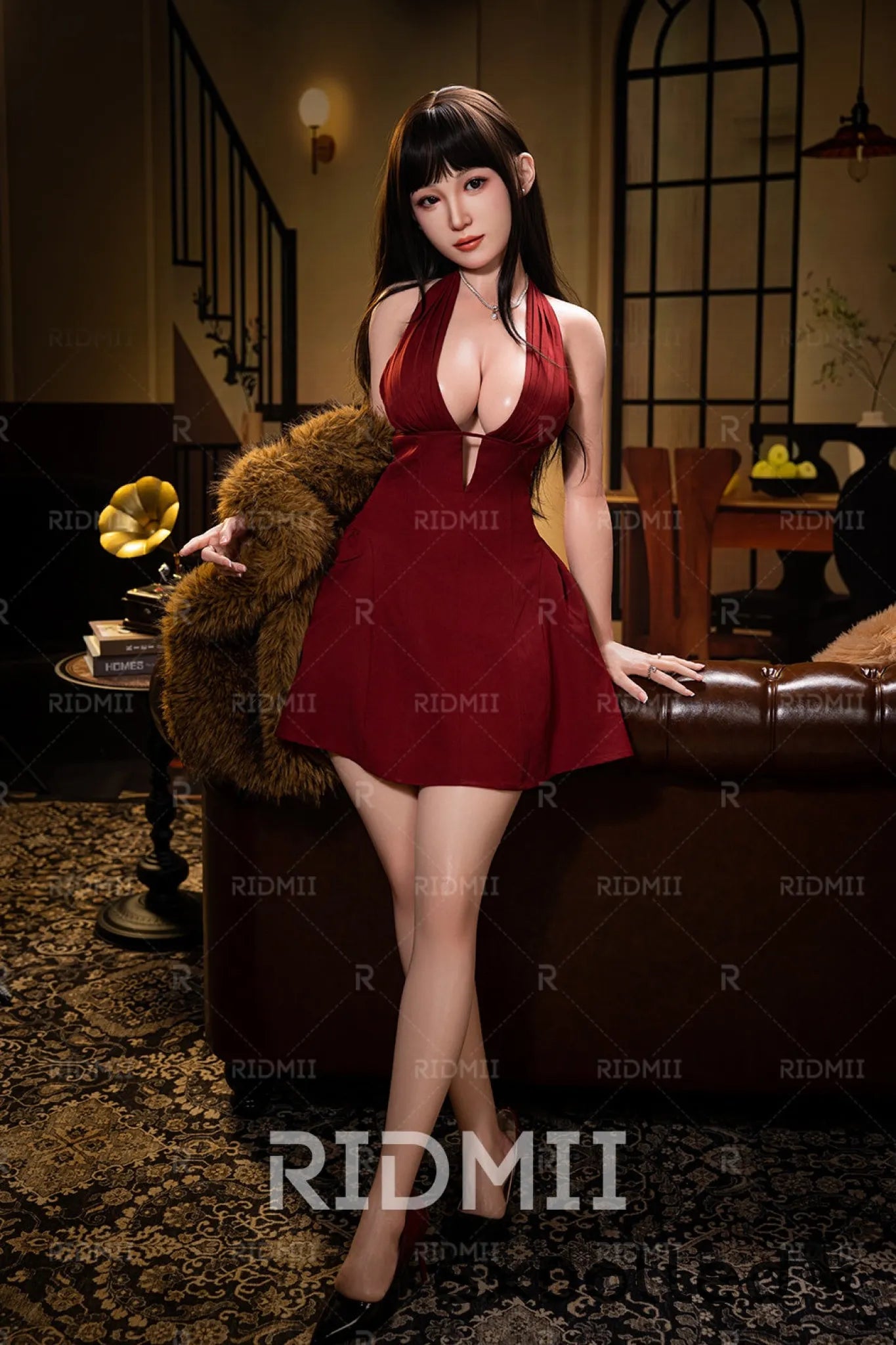 Hain (E-Cup) (163cm) | Silicone Asian Robot AI Sex Doll | RIDMII Doll E-Cup / 163cm / Brunette Sex Doll