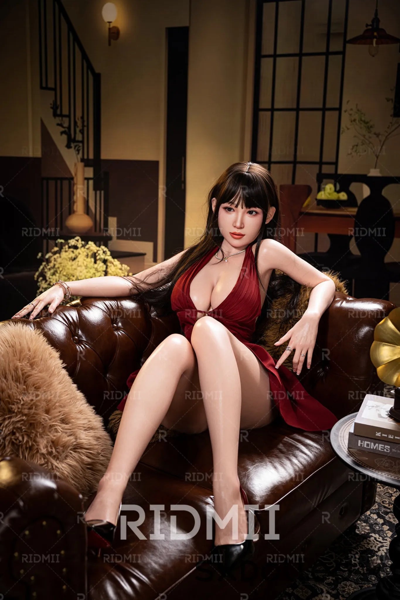 Hain (E-Cup) (163cm) | Silicone Asian Robot AI Sex Doll | RIDMII Doll E-Cup / 163cm / Brunette Sex Doll