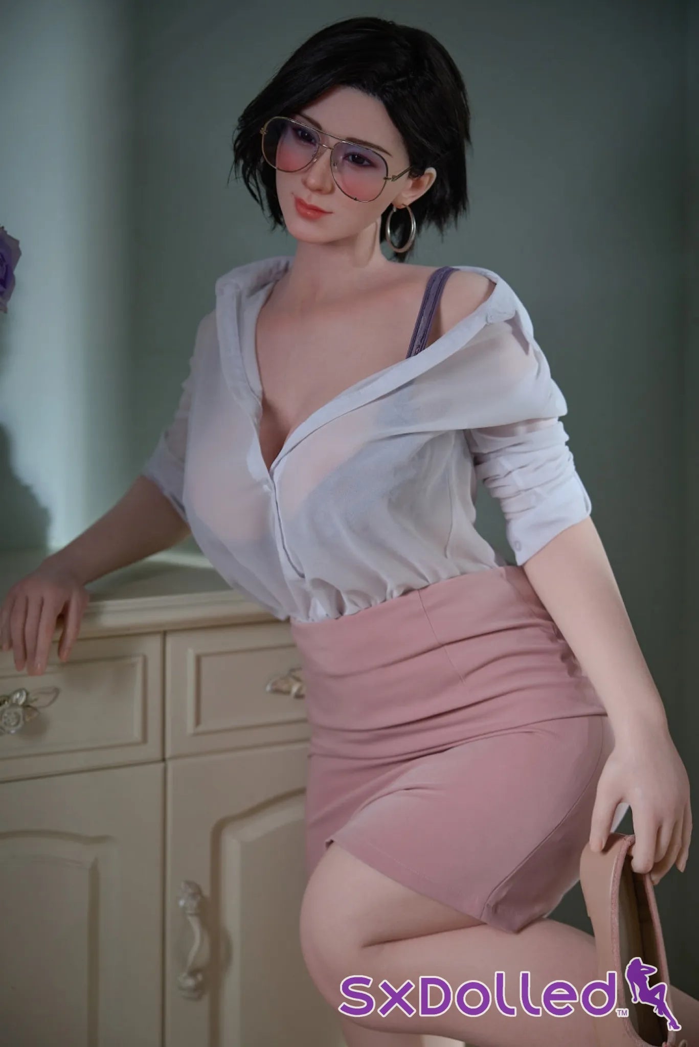Hao B (G-Cup) (165cm) | Asian Short Hair Pear Sex Doll | Starpery G-Cup / 165cm / Black Sex Doll