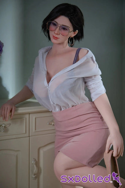 Hao B (G-Cup) (165cm) | Asian Short Hair Pear Sex Doll | Starpery G-Cup / 165cm / Black Sex Doll