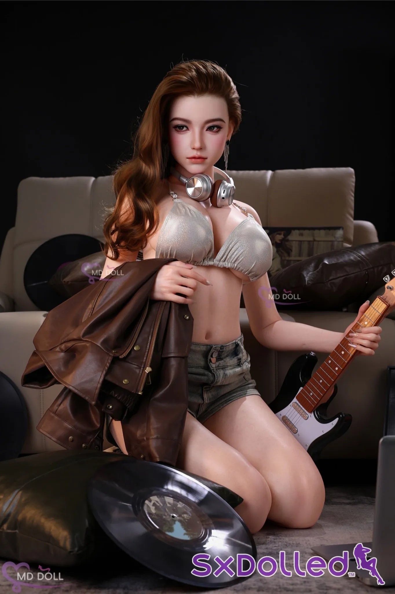 Heather A (F-Cup) (166cm) | Hot European Guitarist Sex Doll | MD Doll F-Cup / 166cm / Brunette Sex Doll