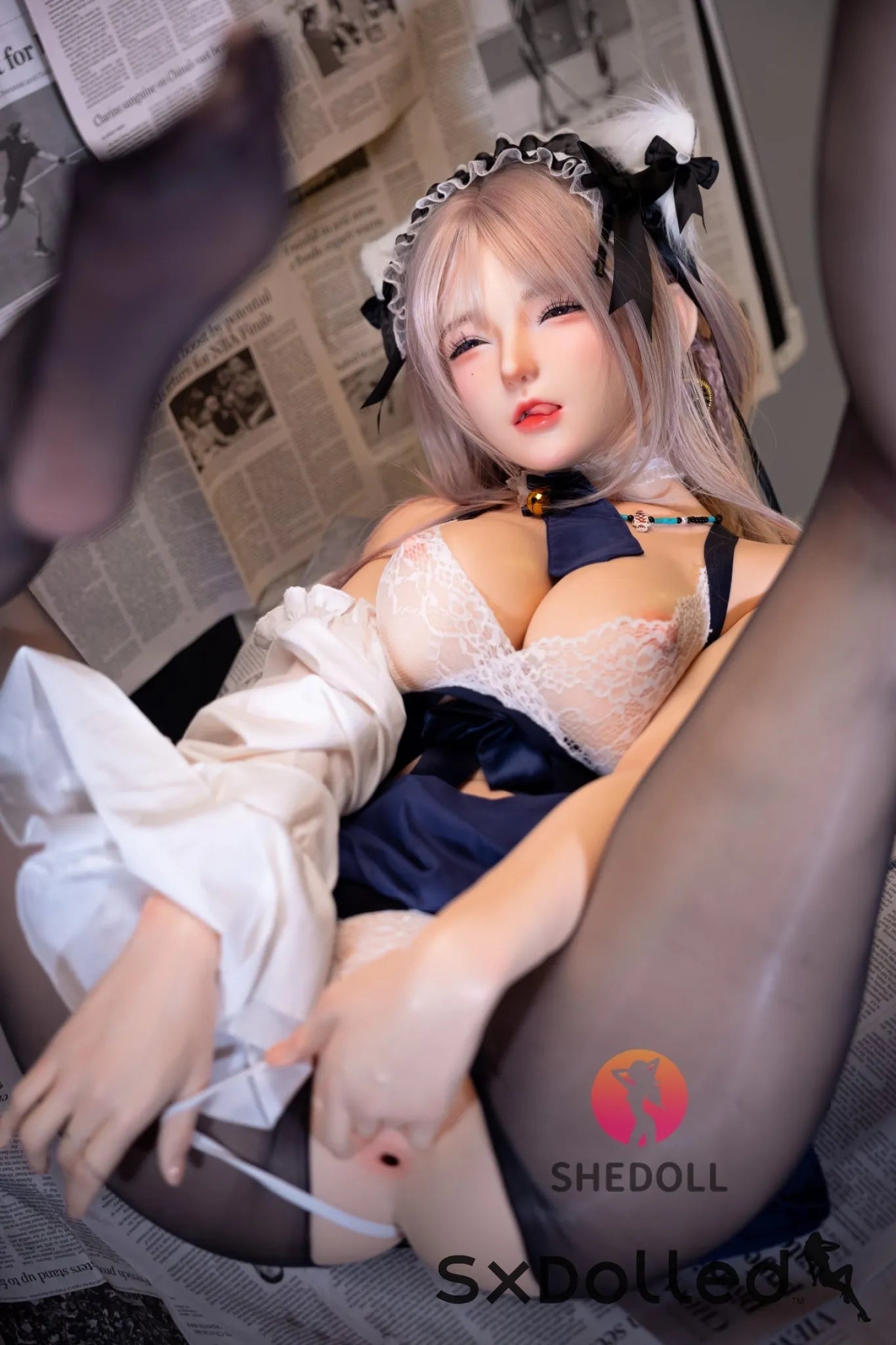 Jasmine A (D-Cup) (168cm) | Kitty Maid Asian Sex Doll | SHEDOLL D-Cup / 168cm / Ombre Sex Doll
