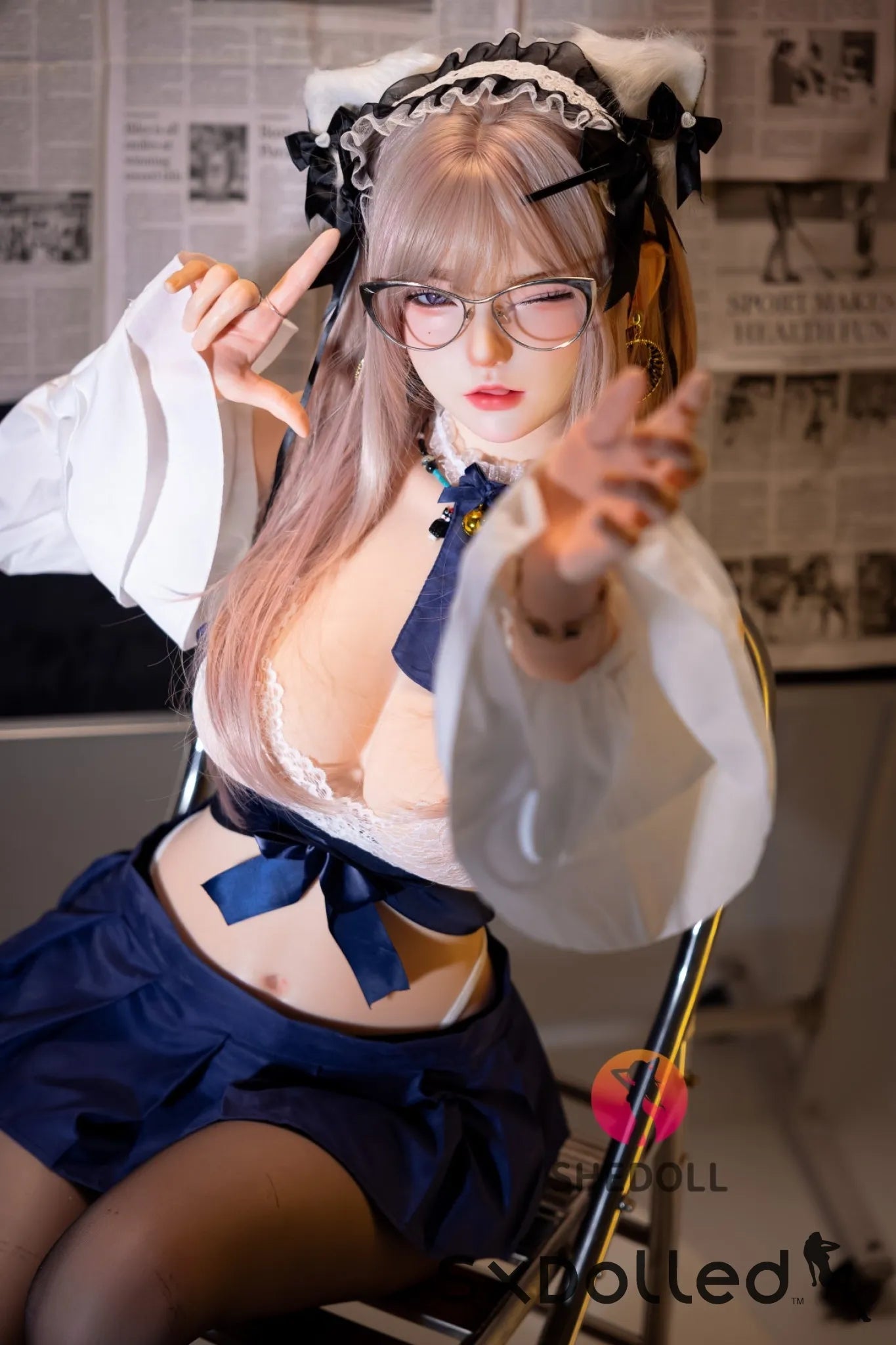 Jasmine A (D-Cup) (168cm) | Kitty Maid Asian Sex Doll | SHEDOLL D-Cup / 168cm / Ombre Sex Doll